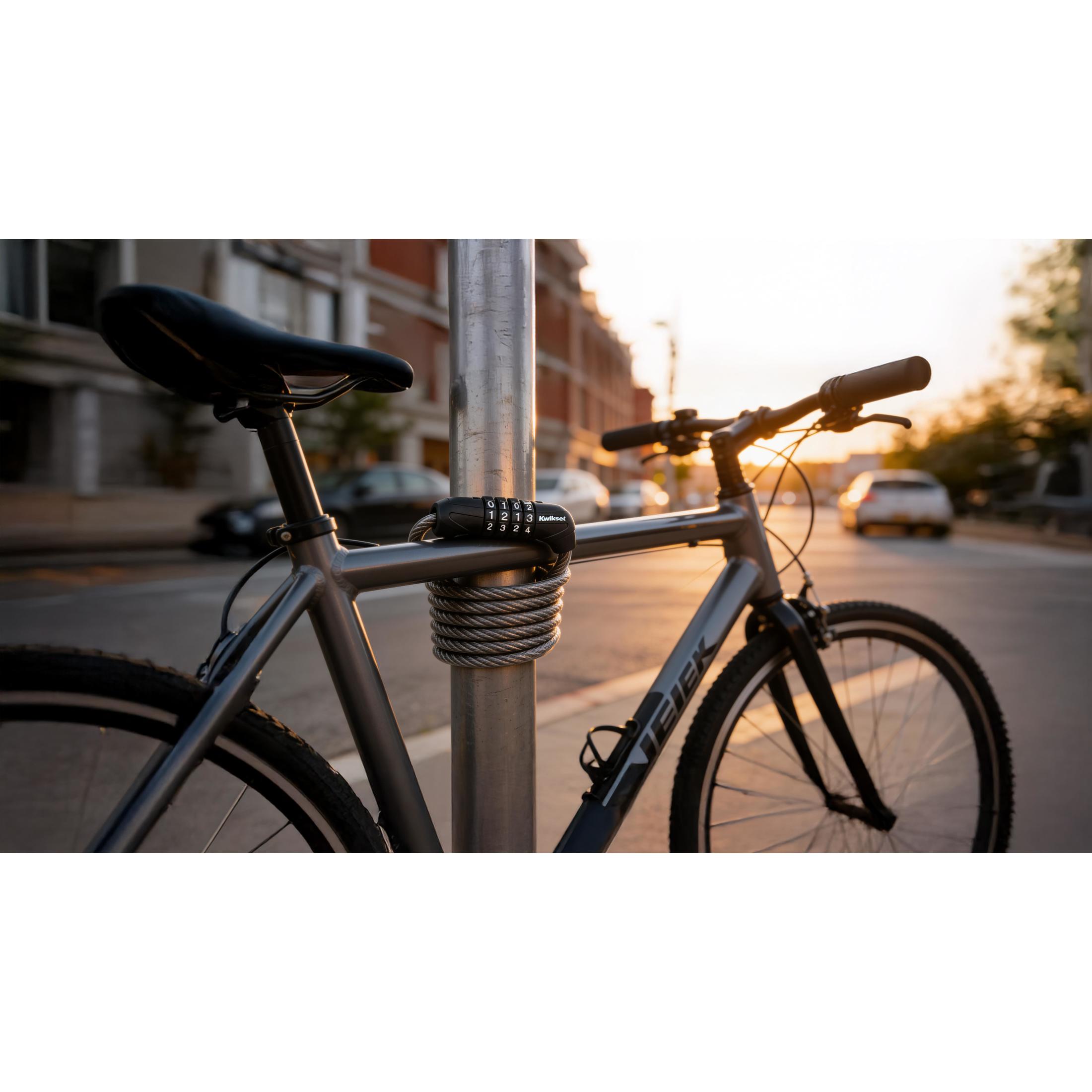 Kwikset 5' x 1/2" Combination Bicycle Cable Lock