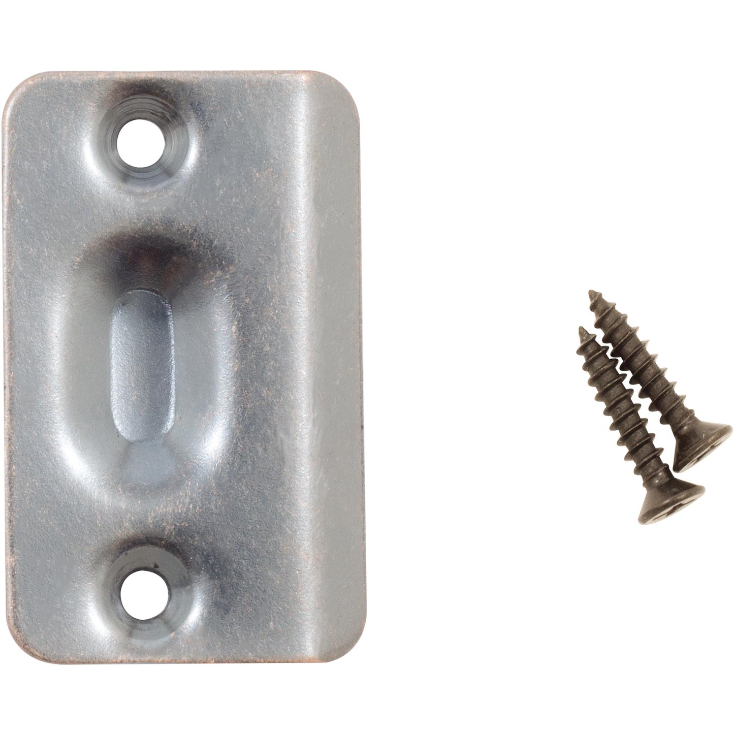 Stone Harbor Hardware Ball Catch Strike Plate, 2-1/4" x 1-3/8", Antique Brass