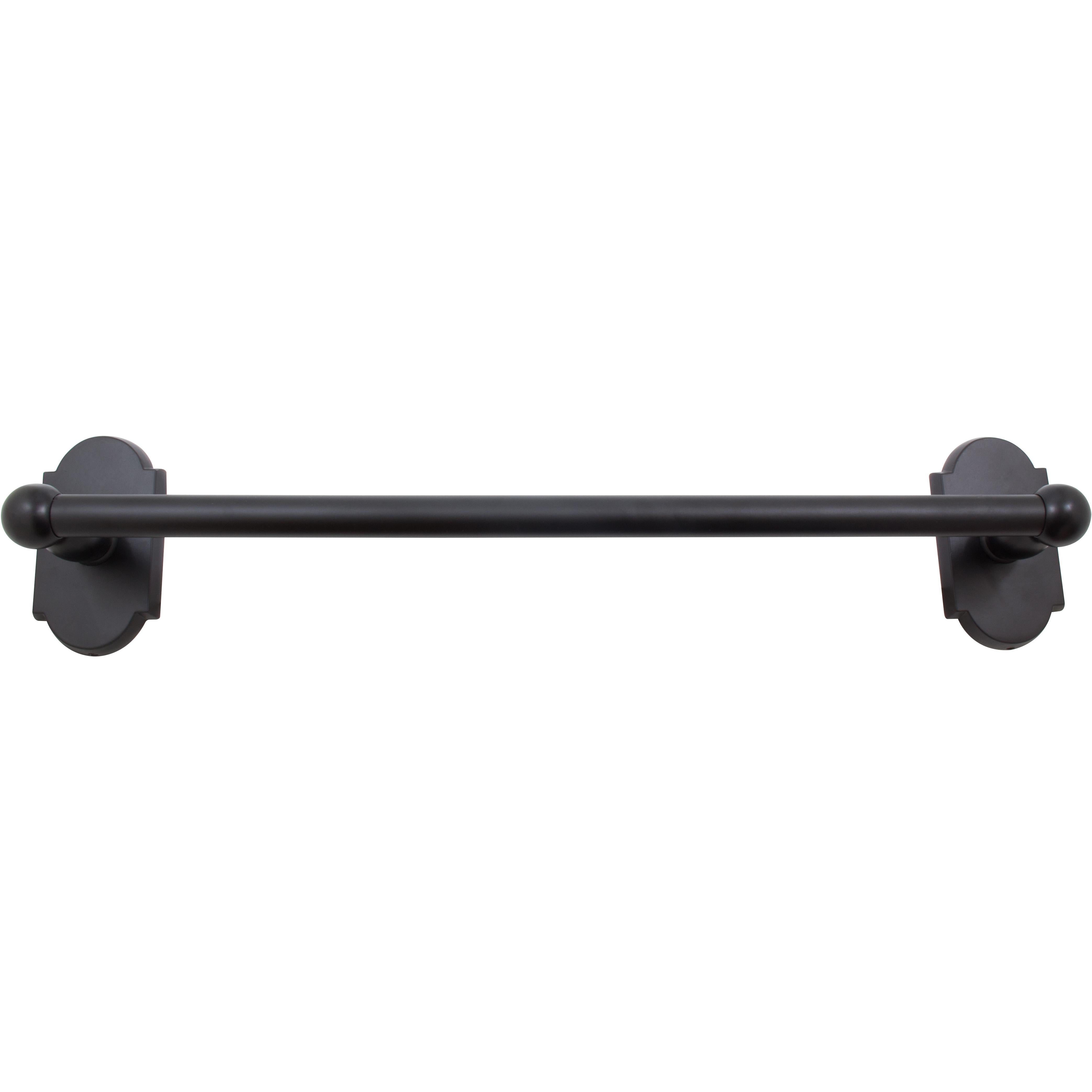 Stone Harbor Hardware Laredo Towel Bar, 24 Inches, Matte Black