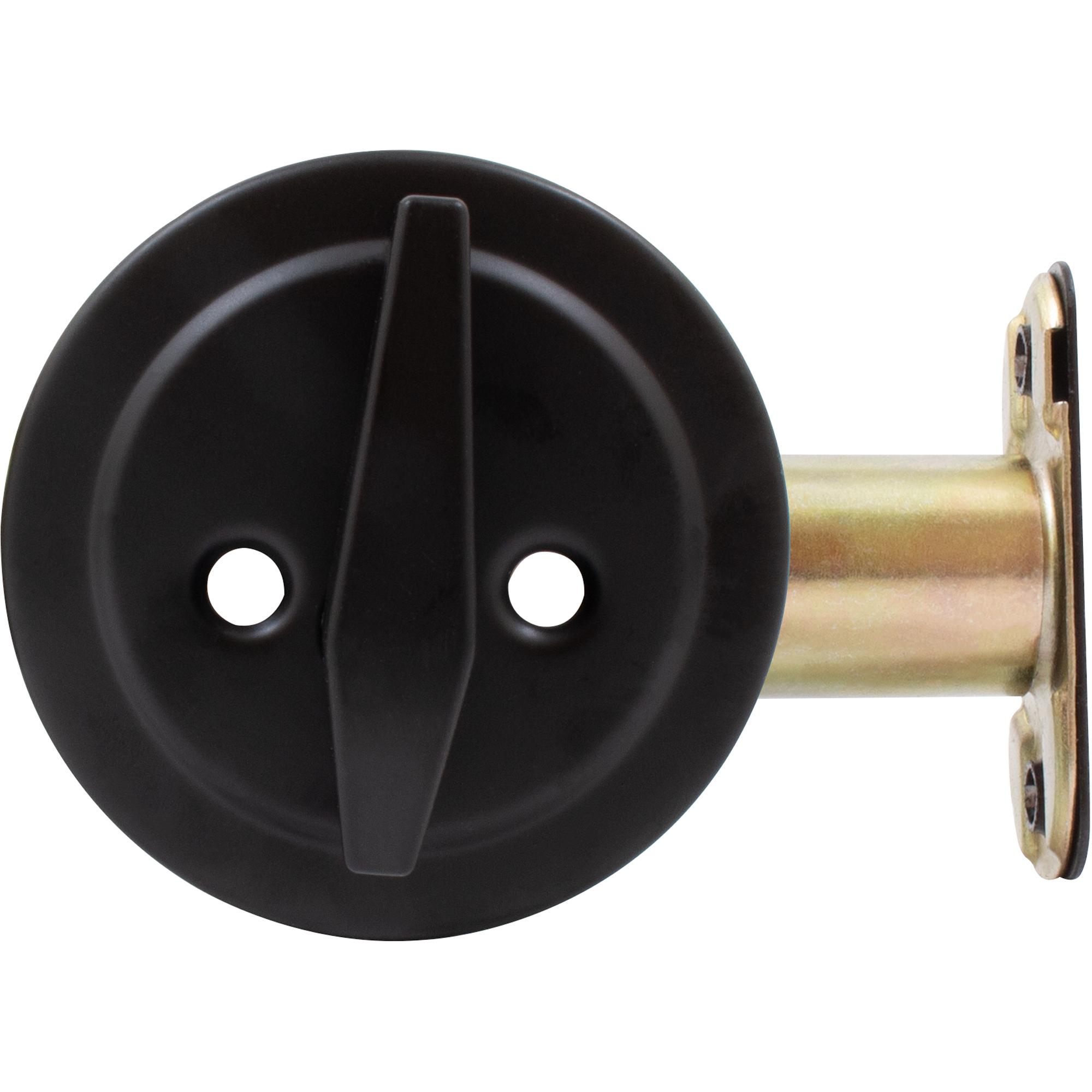 Stone Harbor Hardware Grade 3 Deadbolt, Single Cylinder, KW Keyway, Matte Black