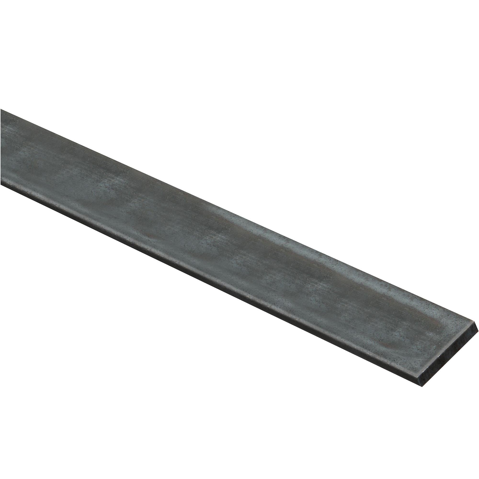 4064BC 1-1/2" x 48" Solid Flat 1/4" - Plain Steel