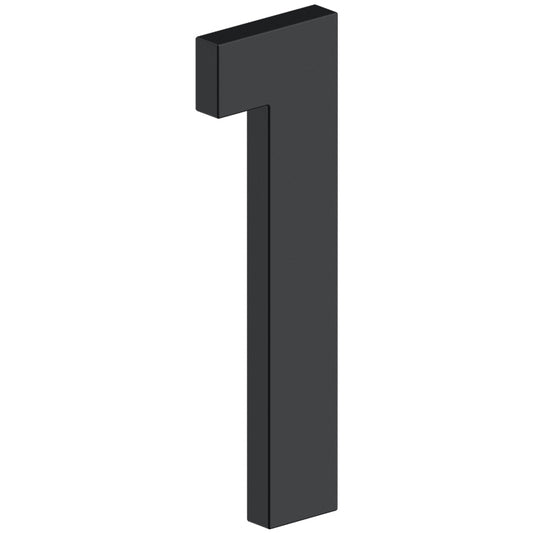 House Number 1 with Risers (B Series) - Matte Black