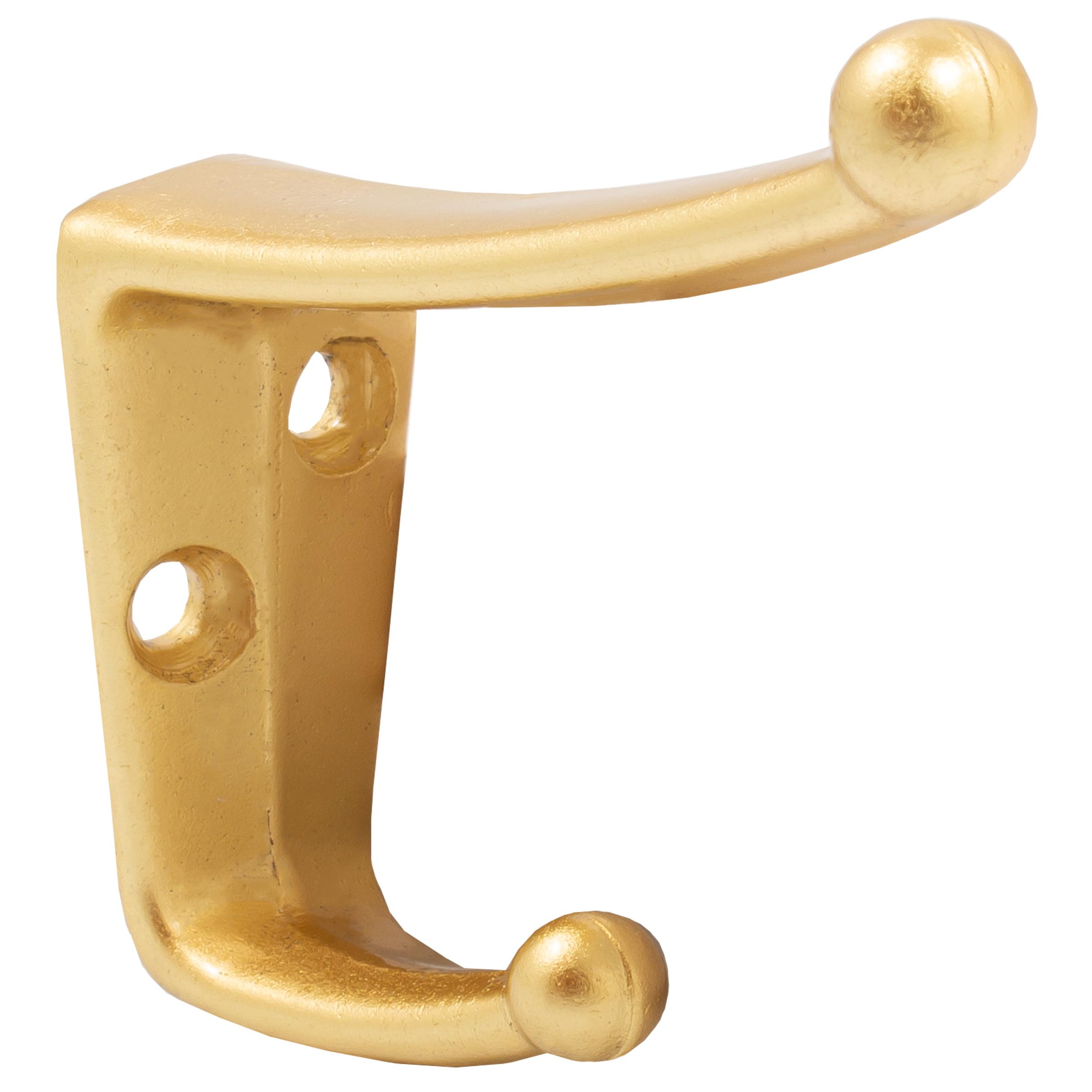 405A4 Coat and Hat Hook - Satin Brass