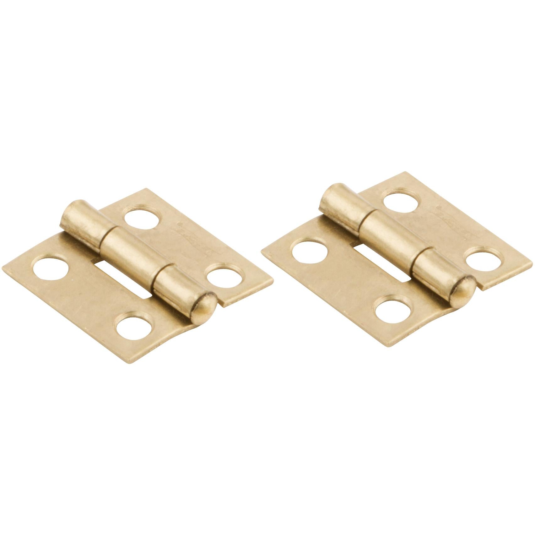 National Hardware - V518 1" Hinge NRP 2/pk - Polished Brass