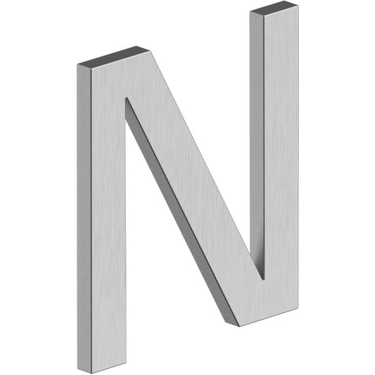 Deltana RNE-NU32D 4" E Series Letter N with Risers - Stainless Steel