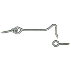 V2000 4" Hook & Eye 1pk - Zinc Plated