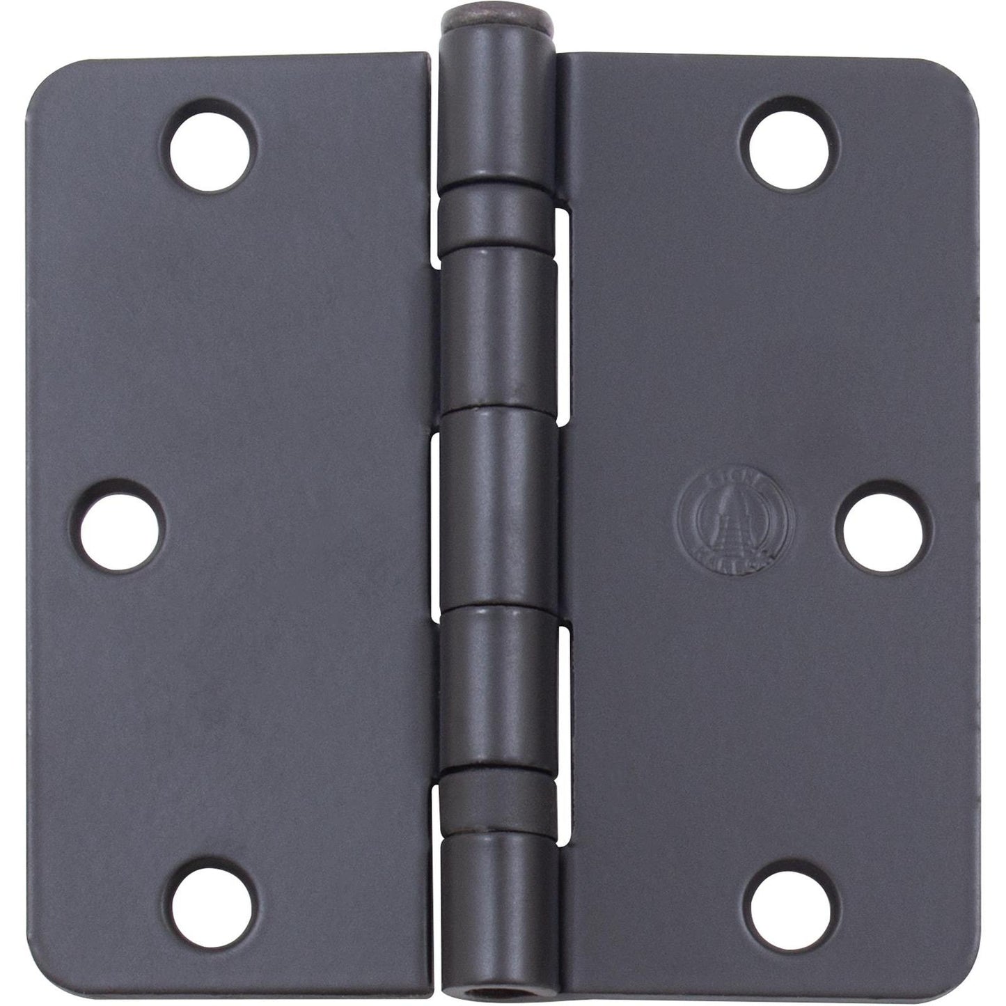 Stone Harbor Hardware Ball Bearing Hinge, 3-1/2 Inches, 1/4" Radius Corner, Bulk Pack (100 Each), Matte Black