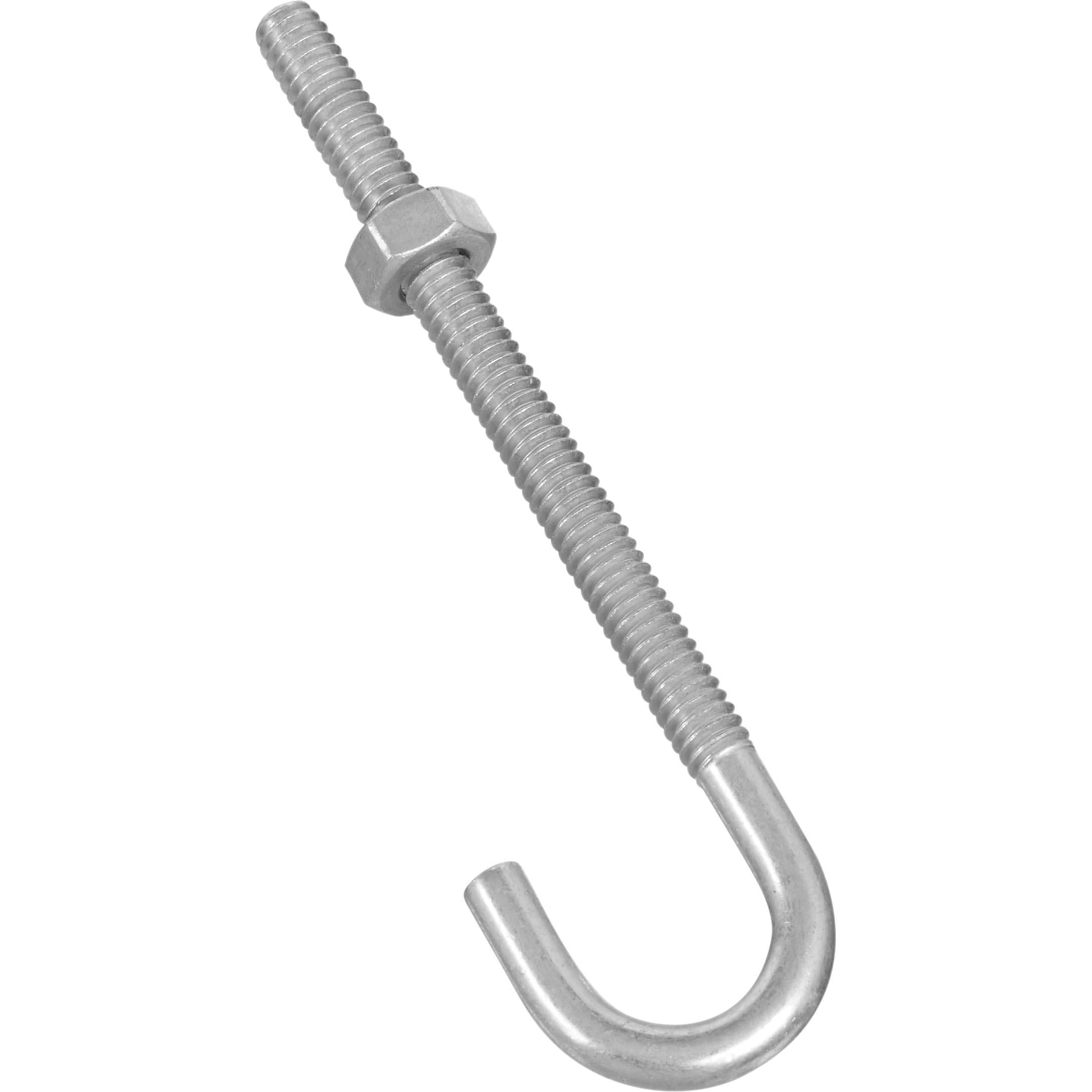 2195BC 1/4" x 4" J-Bolt - Zinc Plated
