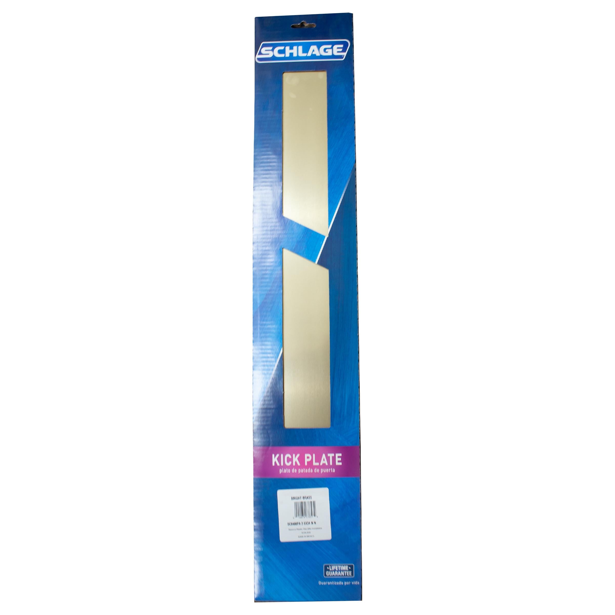 SC8400PA3 6" x 34" Kick Plate - Brass Tone