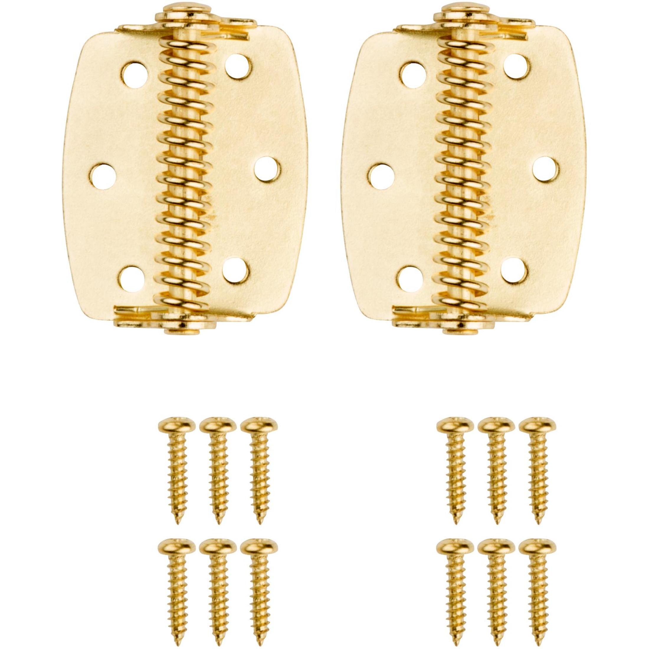 National Hardware - N240-481 V628 2" Cabinet Spring Hinge - Brass, 2 pack
