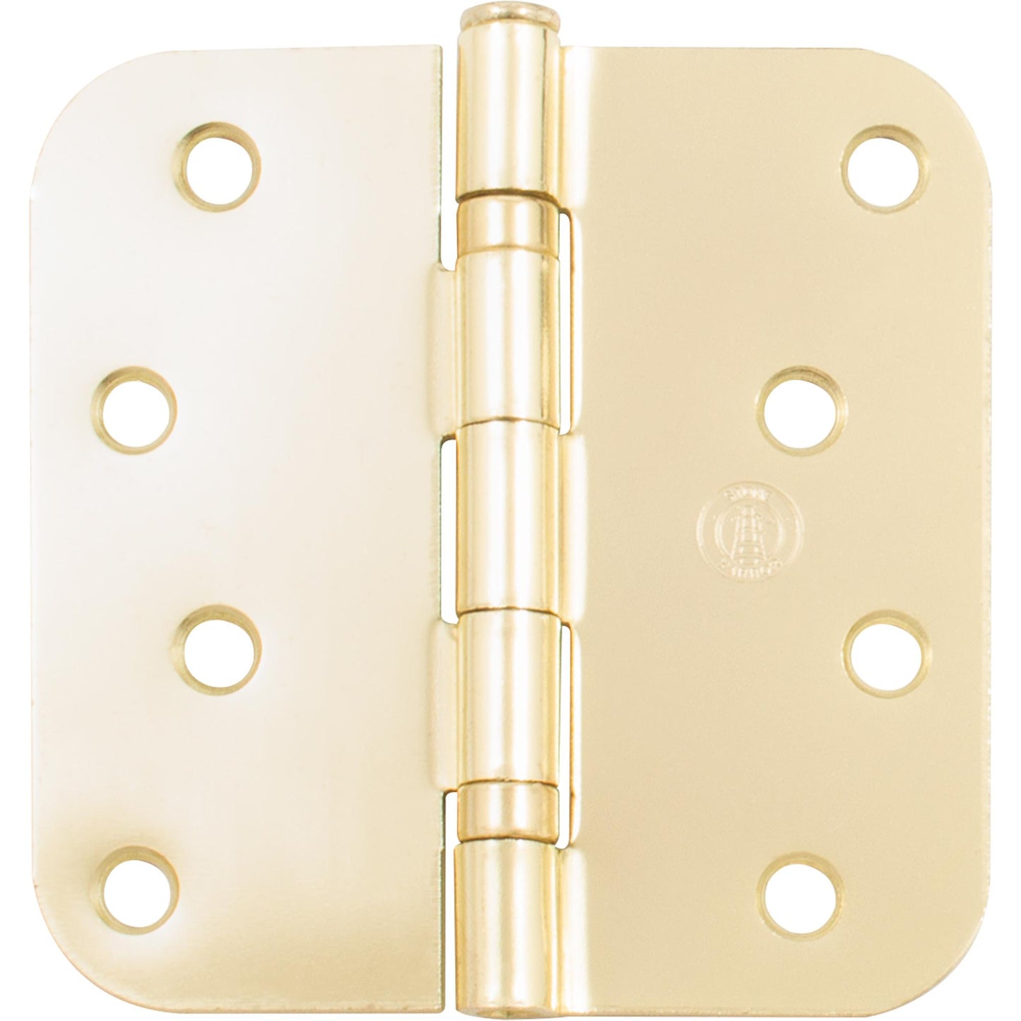 Stone Harbor Hardware Ball Bearing Hinge, 4 Inches, 5/8" Radius Corner, Bulk Pack (100 Each), Polished Brass
