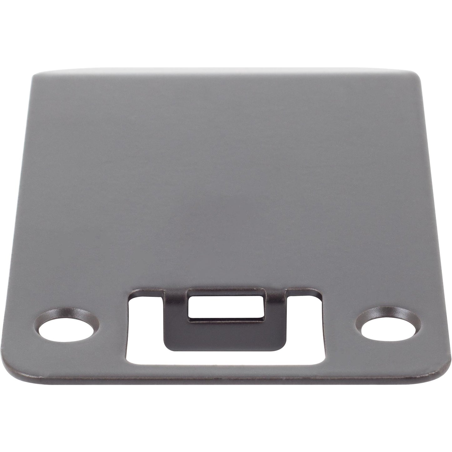 Stone Harbor Hardware Round Corner Extended Lip Strike Plate, 2-1/4" x 3", (3-1/2" Overall Length), Matte Black