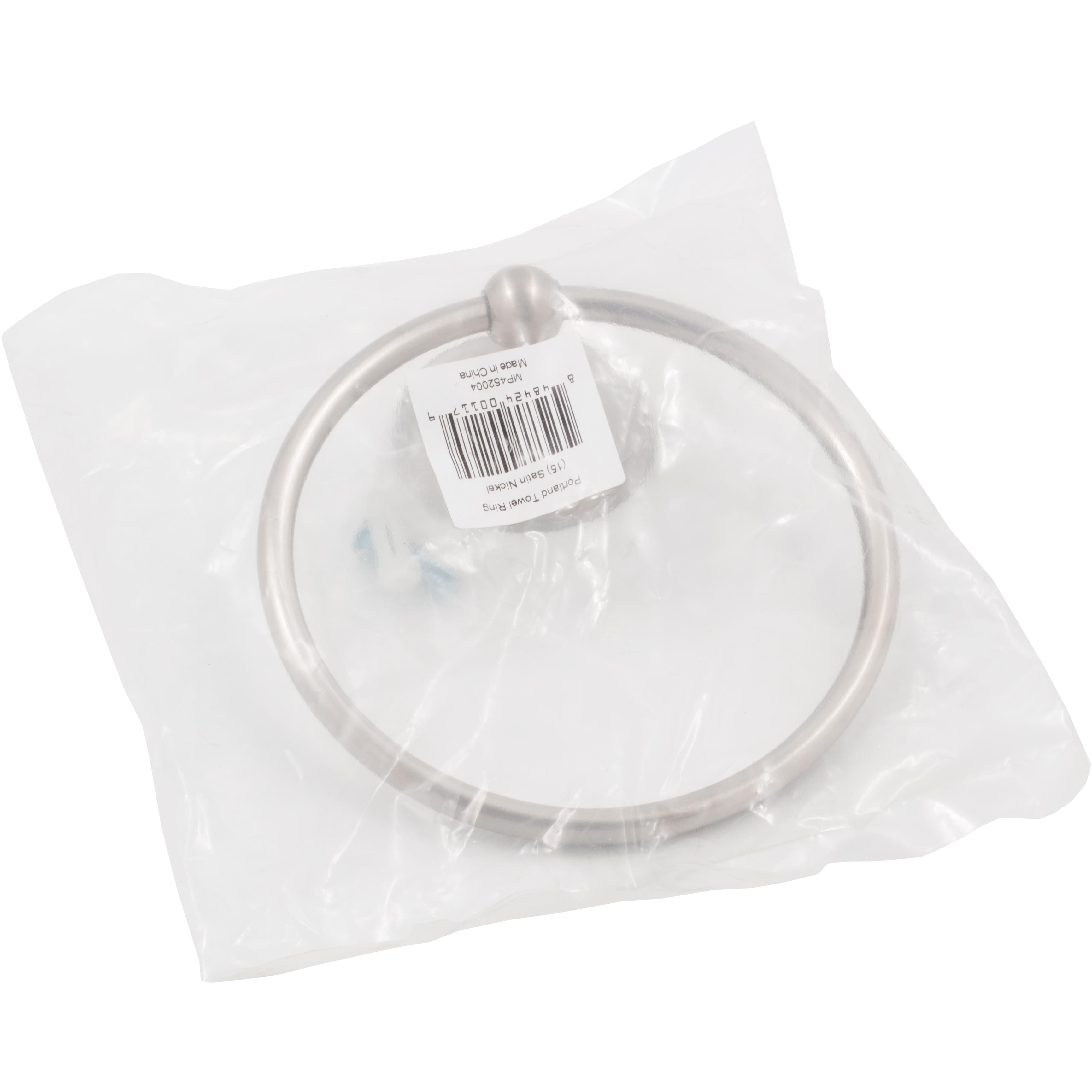 Stone Harbor Hardware Portland Towel Ring, Satin Nickel