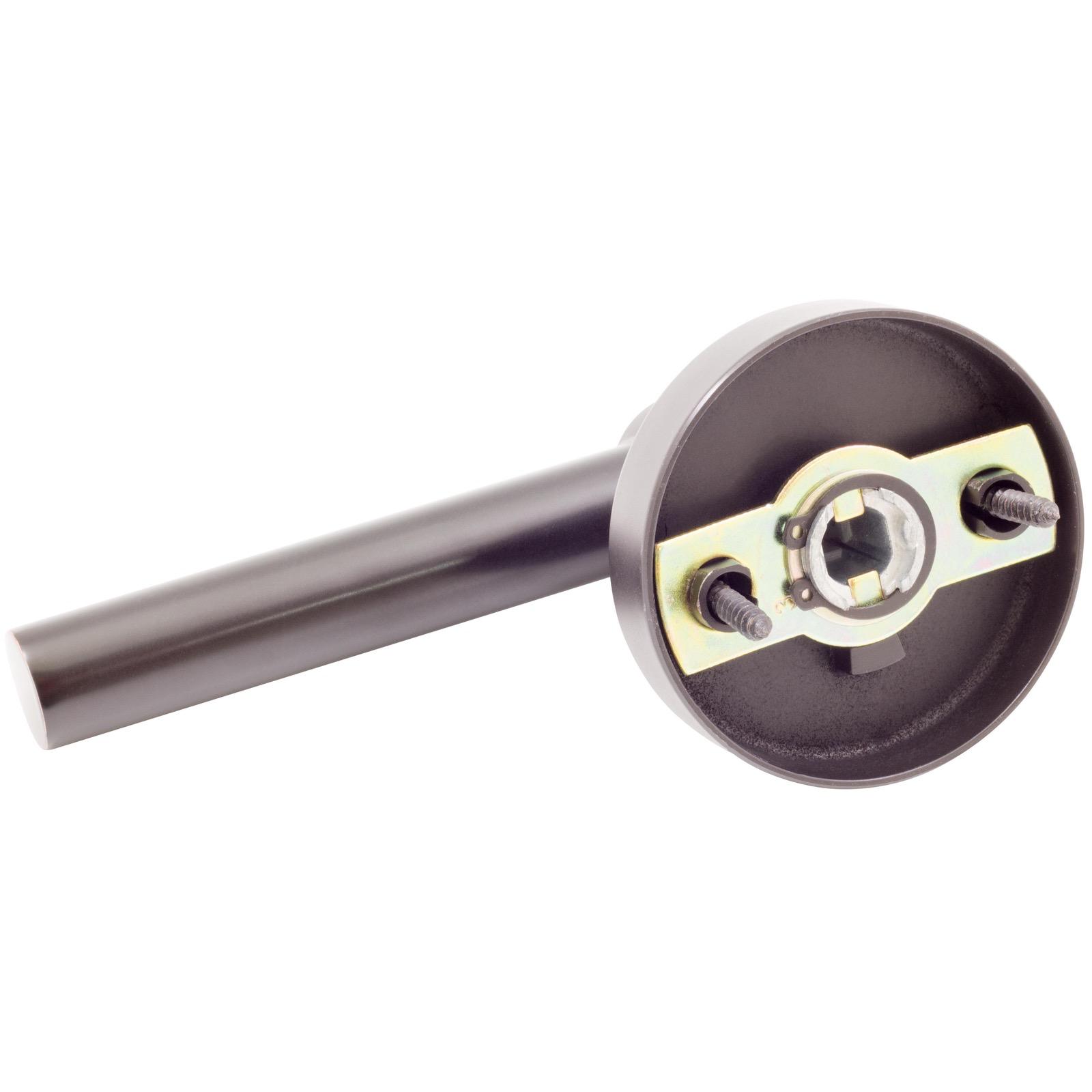 Stone Harbor Hardware Zurich Door Lever with Round Rosette, Dummy (Non-Turning) Latch, Vintage Bronze