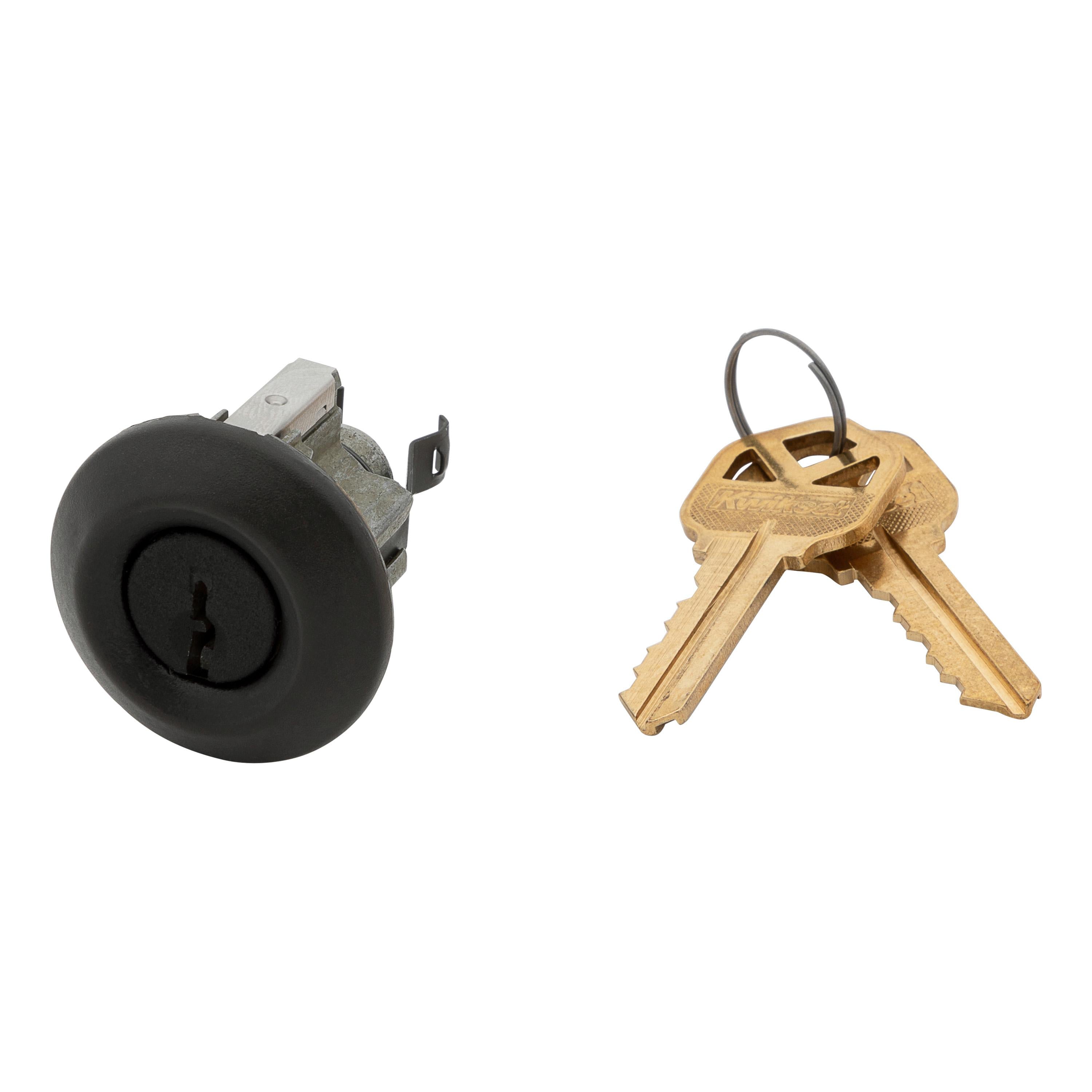 83737-001 Pin & Tumbler Cylinder and Cover for Polo - Matte Black