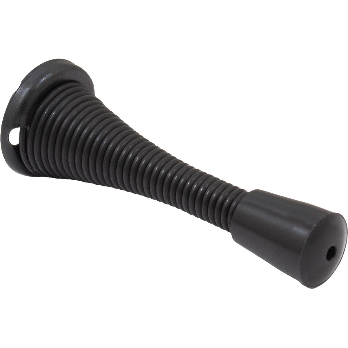 Stone Harbor Hardware Heavy-Duty Spring Door Stop, 2-3/4 Inches, Matte Black