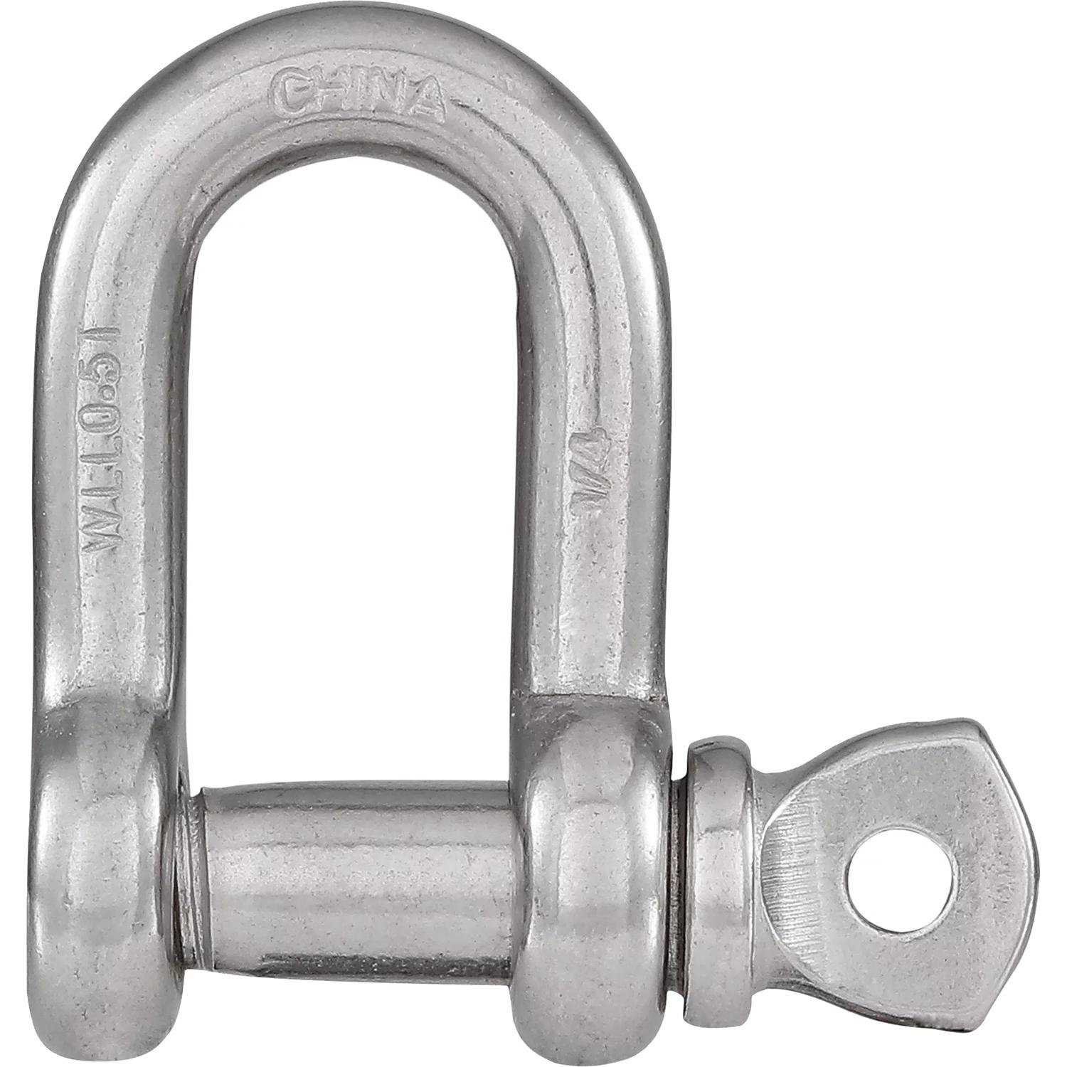 National Hardware - N100-354 V3251 1/4" D Shackle 1/2" Marine Grade in Stainless Steel