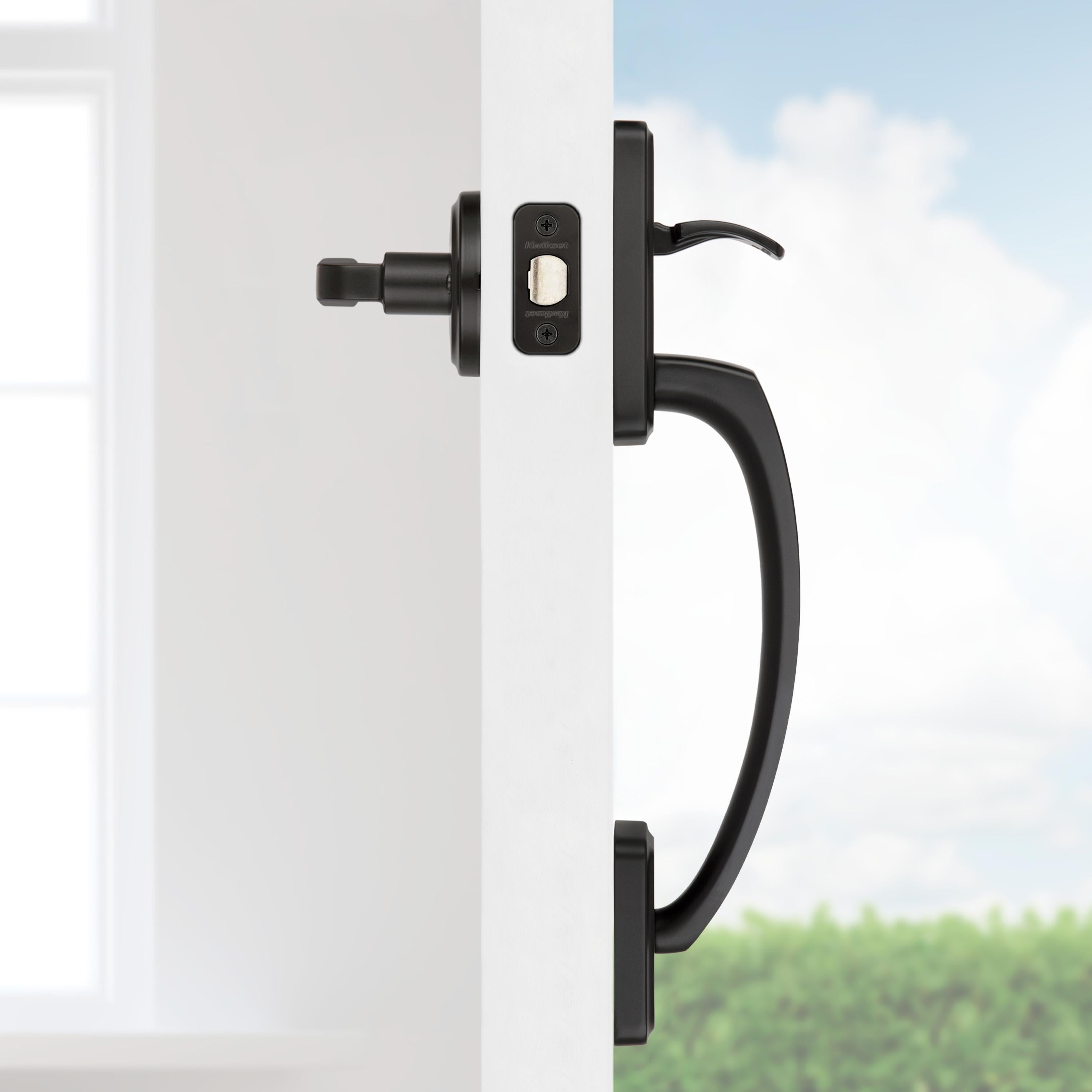 815BFHXTDL 514 RBP Brentford Handleset Bottom Only with Trafford - Matte Black