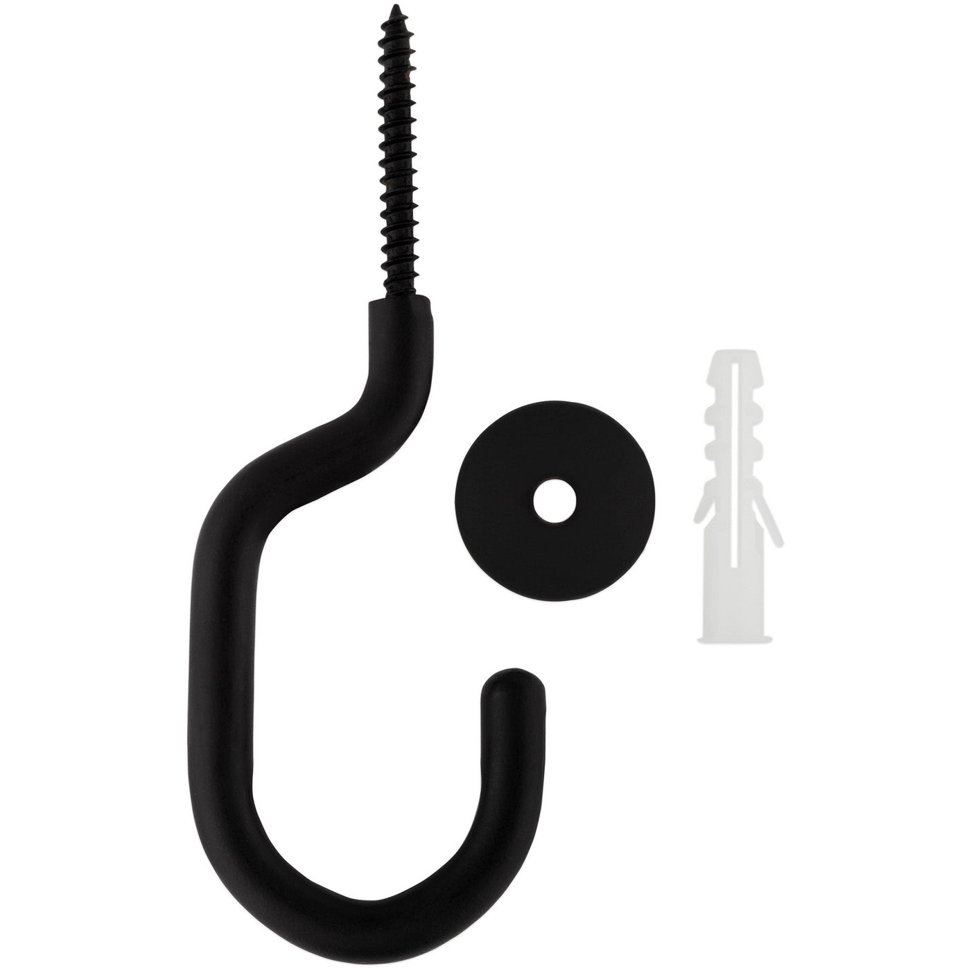 National Hardware - N275-525 - V2682 - 3-11/32" Modern Ceiling Hook in Black