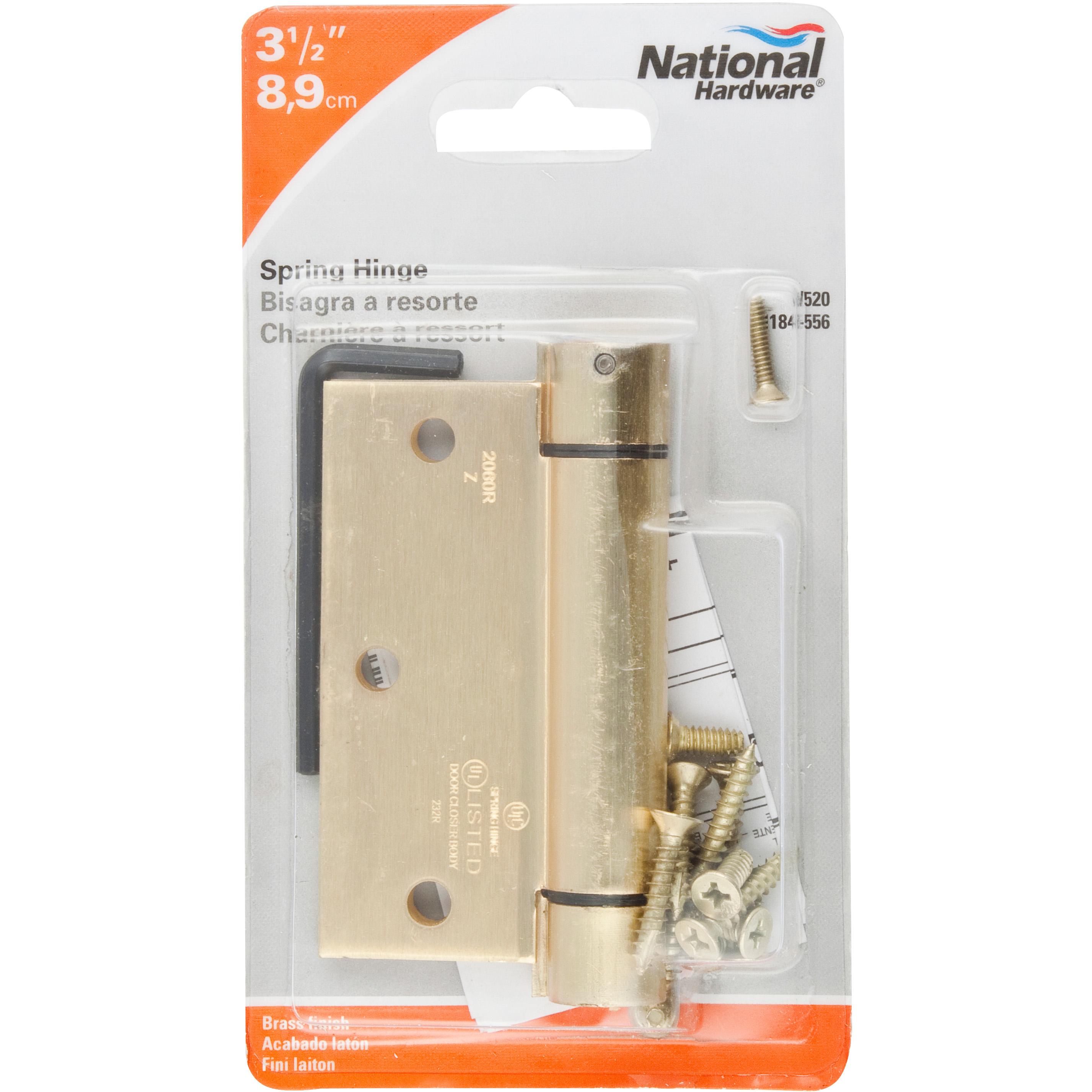 V520 3-1/2" Spring Hinge 1/pk - Polished Brass