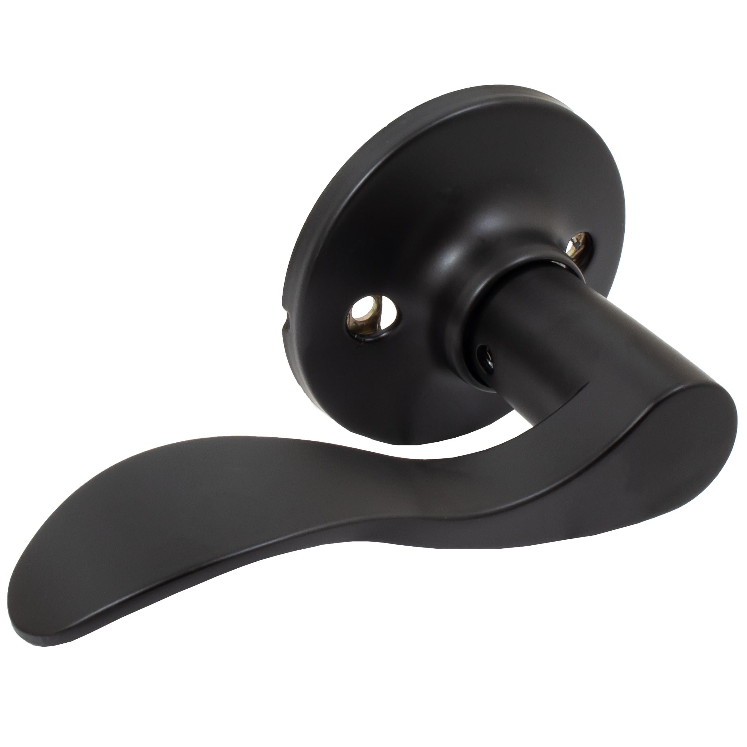 Stone Harbor Hardware Beaverton Door Lever, Dummy (Non-Turning) Latch, Left-Handed, Matte Black