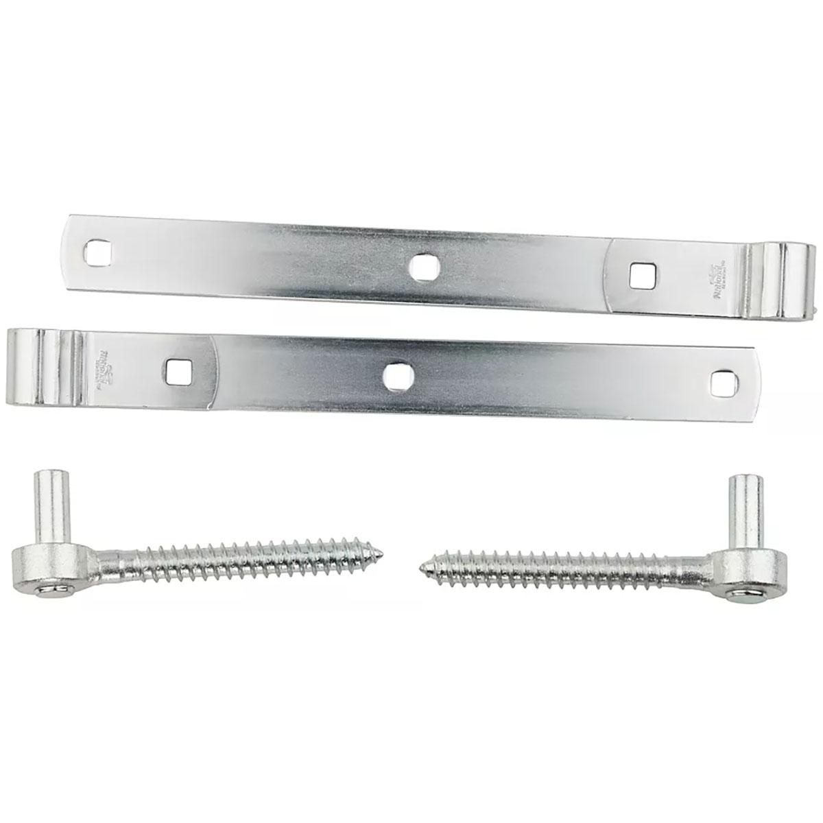 290BC 12" Screw Hook / Strap Hinge - Zinc Plated