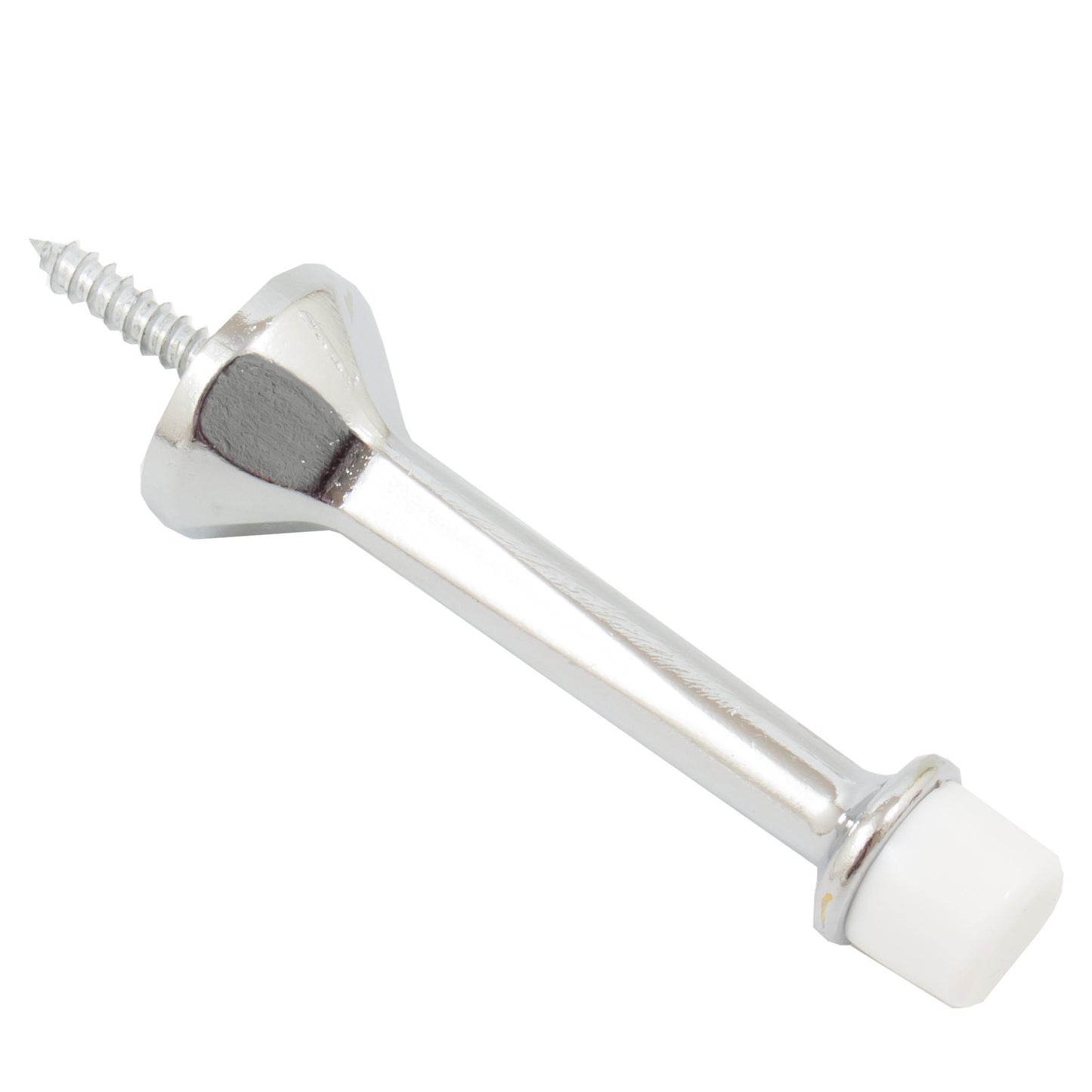 Stone Harbor Hardware Heavy-Duty Solid Aluminum Door Stop, 3 Inches, Polished Chrome