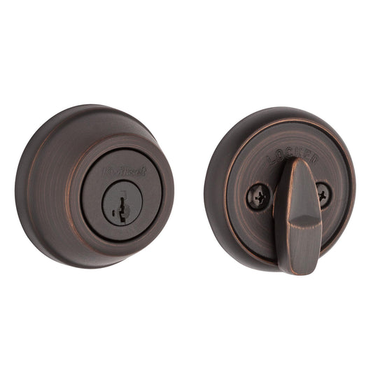 780 11P SMT 6AL STRKP K3 1-Cyl Deadbolt - Venetian Bronze