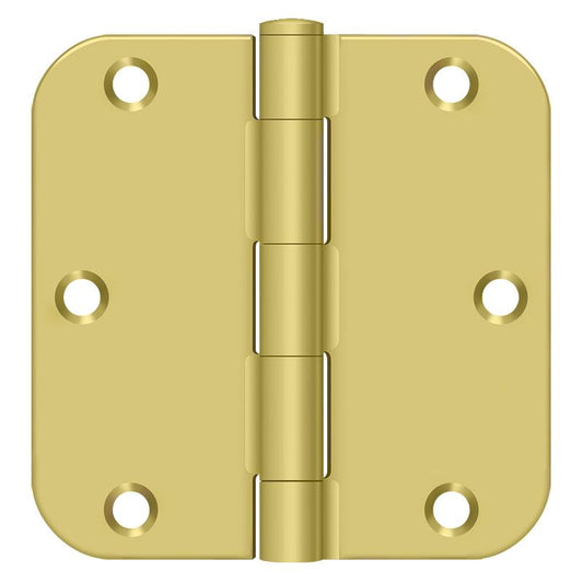 Deltana S35R54 Residential Thickness Steel 3 1/2-Inch x 3 1/2-Inch x 5/8-Inch Radius Hinge
