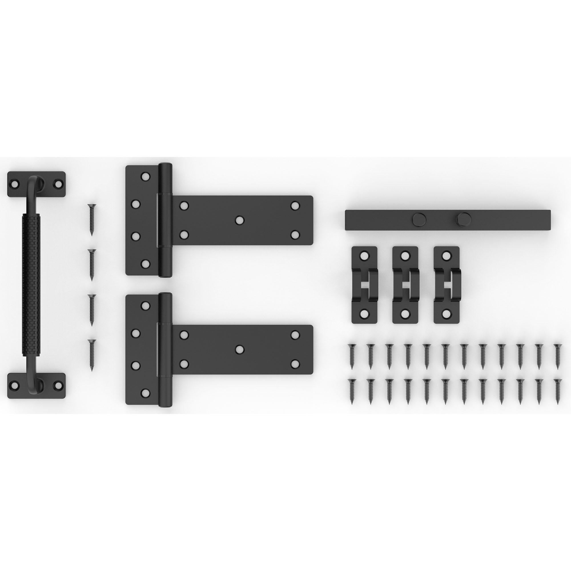 National Hardware - N166-036 V1127 Industrial Gate Kit in Black