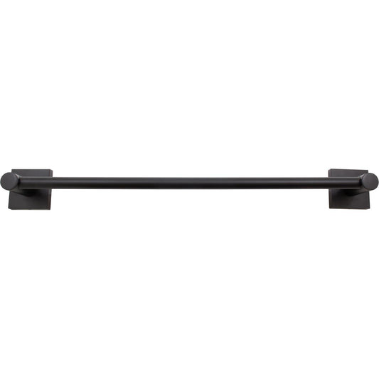 Stone Harbor Hardware Vienna Towel Bar, 24 Inches, Matte Black