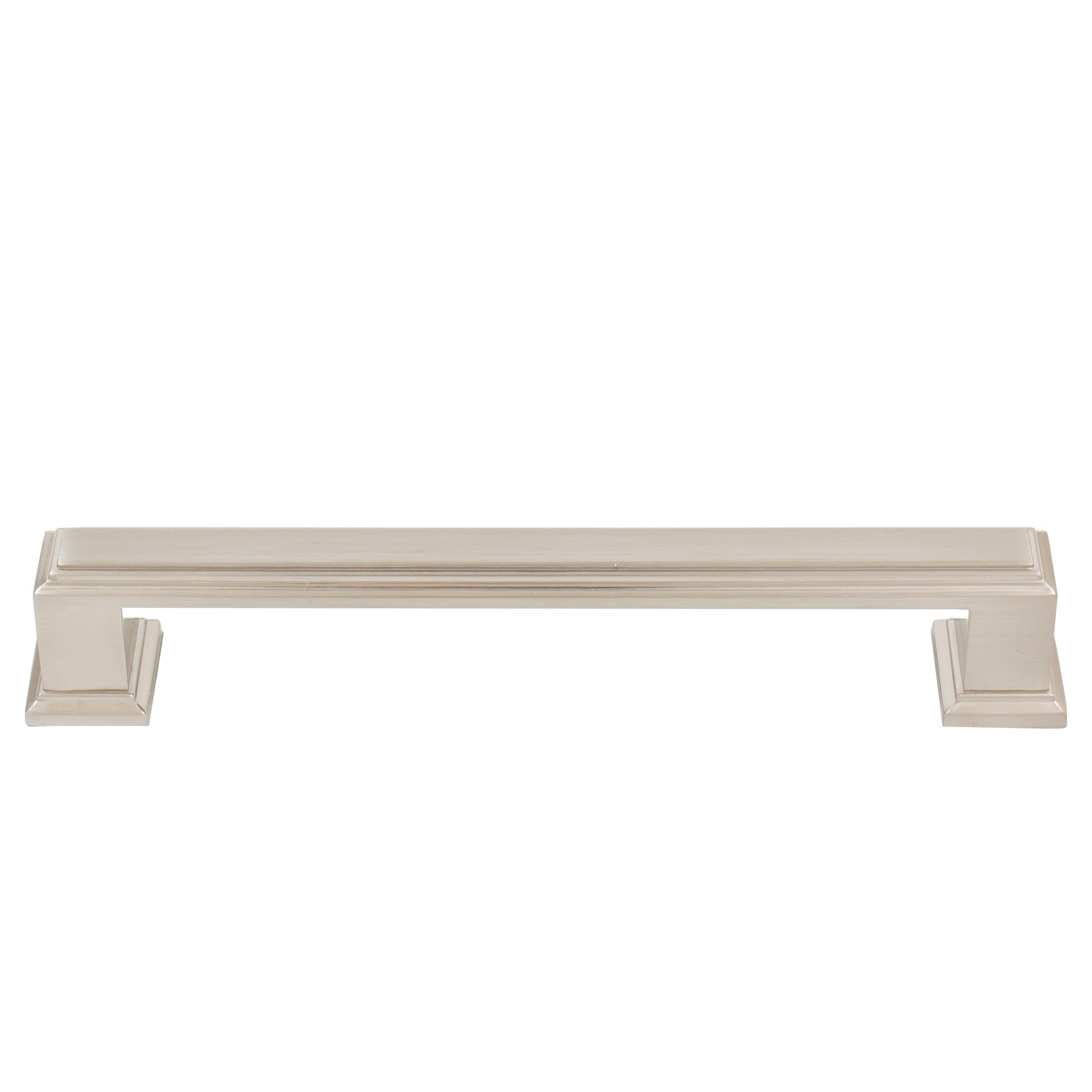 Stone Harbor Hardware Metropolis Cabinet Pull, 128 Millimeters, Satin Nickel