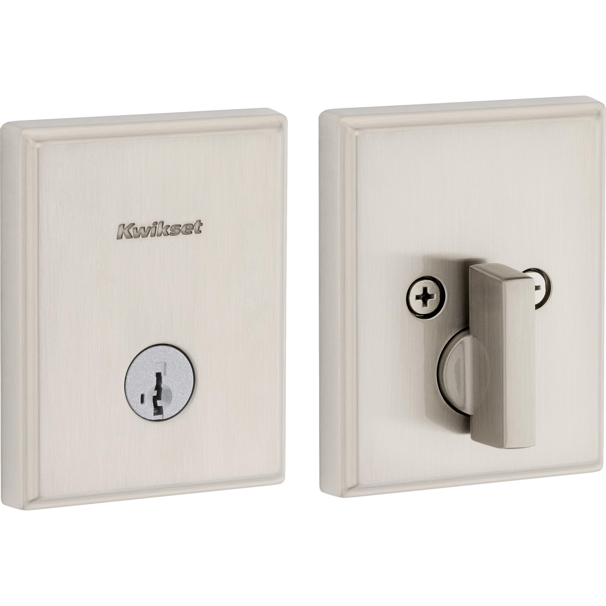 258 TRCT 15 SMT CP K4 Crosstown 1-Cyl Deadbolt - Satin Nickel