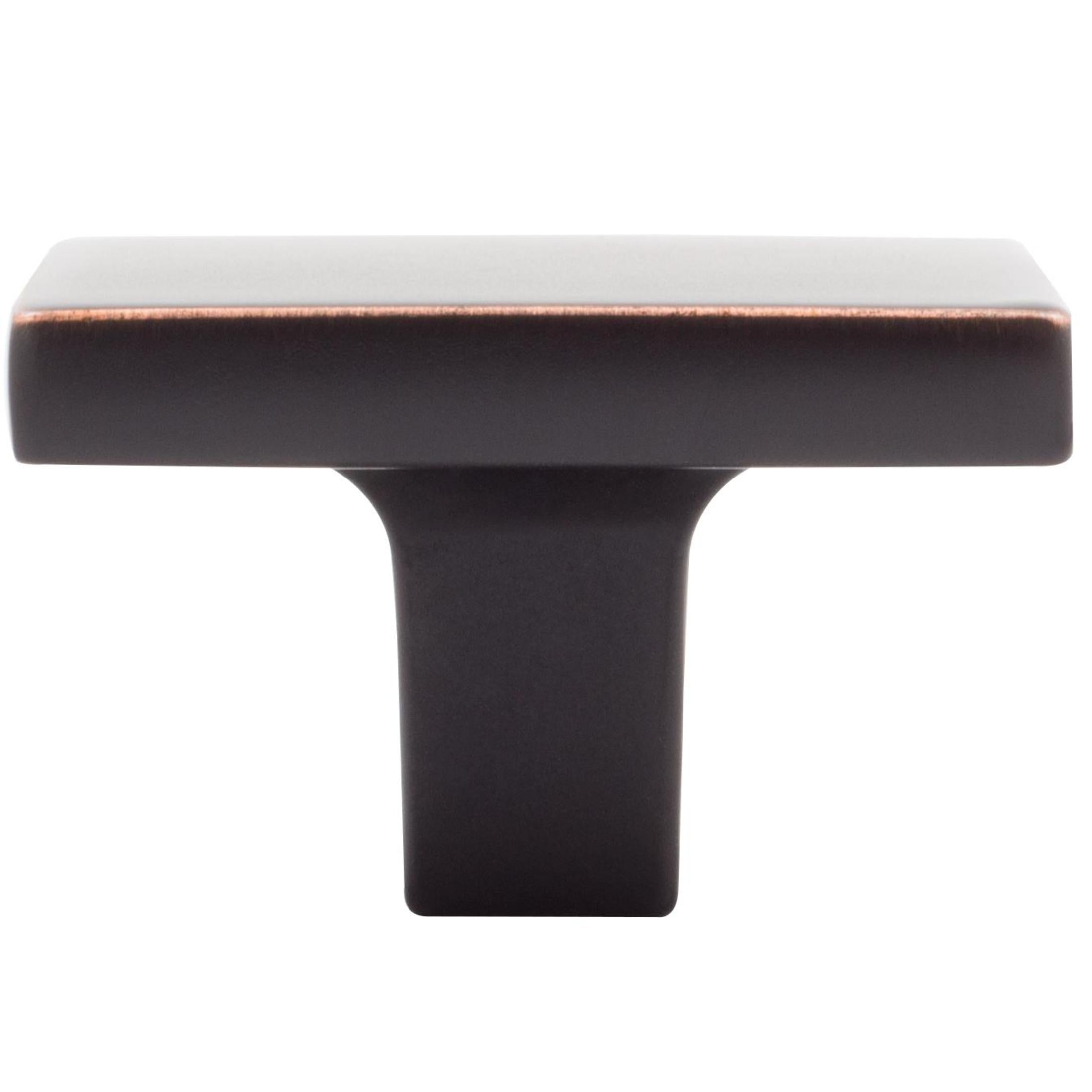Contemporary Square Cabinet Knob, 1-1/2 Inches, Zinc Base Material