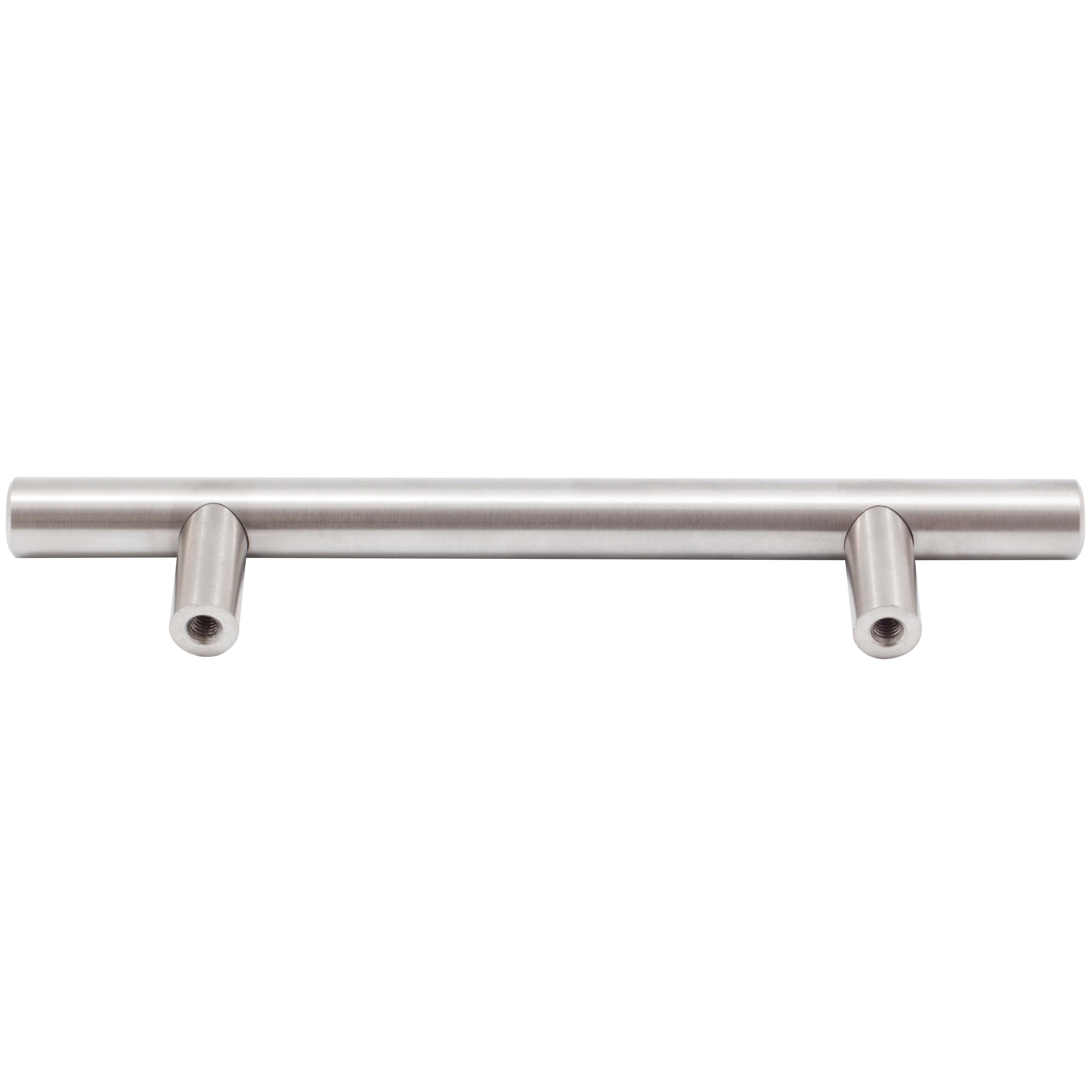 Stone Harbor Hardware Bar Cabinet Pull, 96 Millimeters, 156mm Overall Length, Satin Stainless Steel