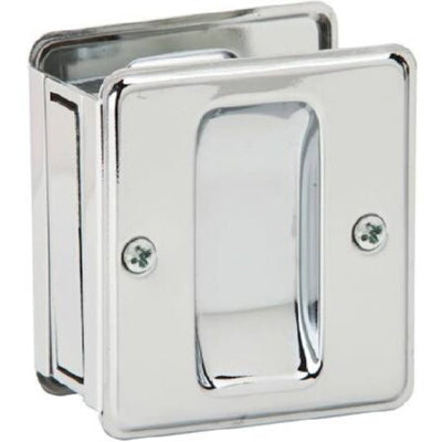990B26 Pocket Door Lock Passage - Polished Chrome