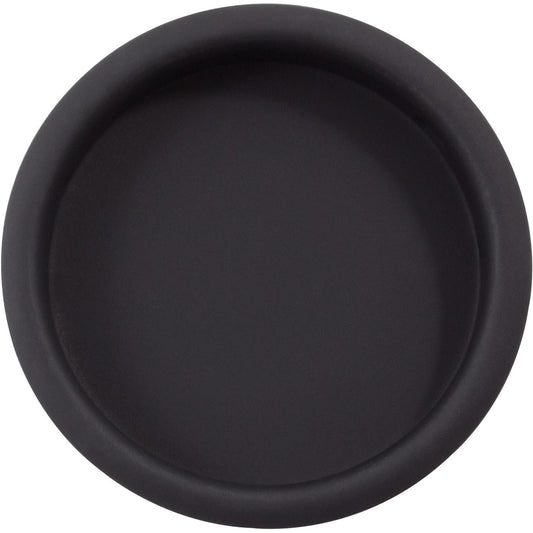 Stone Harbor Hardware Flush Door Pull, 2-1/8 Inches, Matte Black