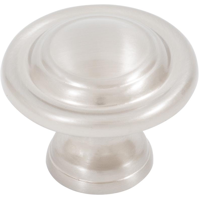 Stone Harbor Hardware Charlotte Cabinet/Bi-Fold Door Knob, 1-3/4 Inches, Satin Nickel