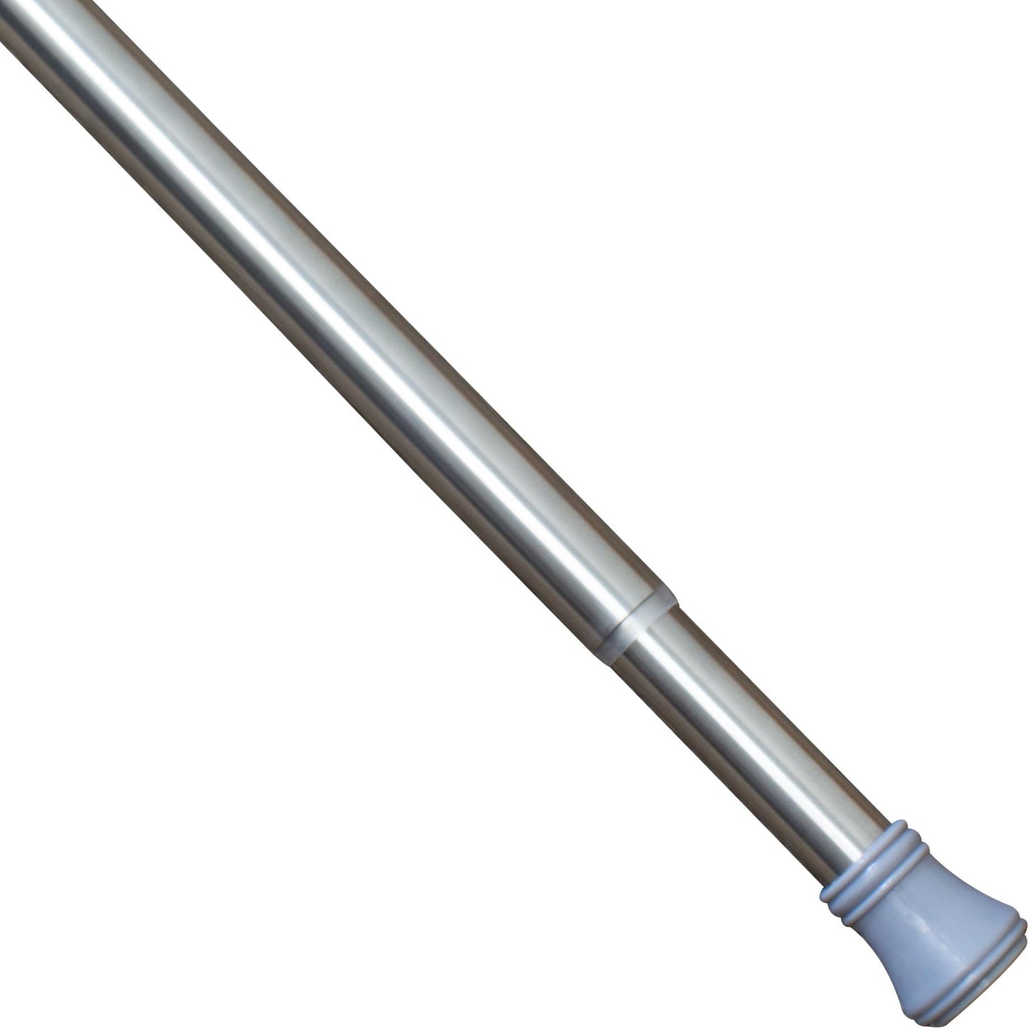 Stone Harbor Hardware Adjustable Shower Rod, 1-3/8" Diameter, Adjusts from 43" to 72", Satin Stainless Steel