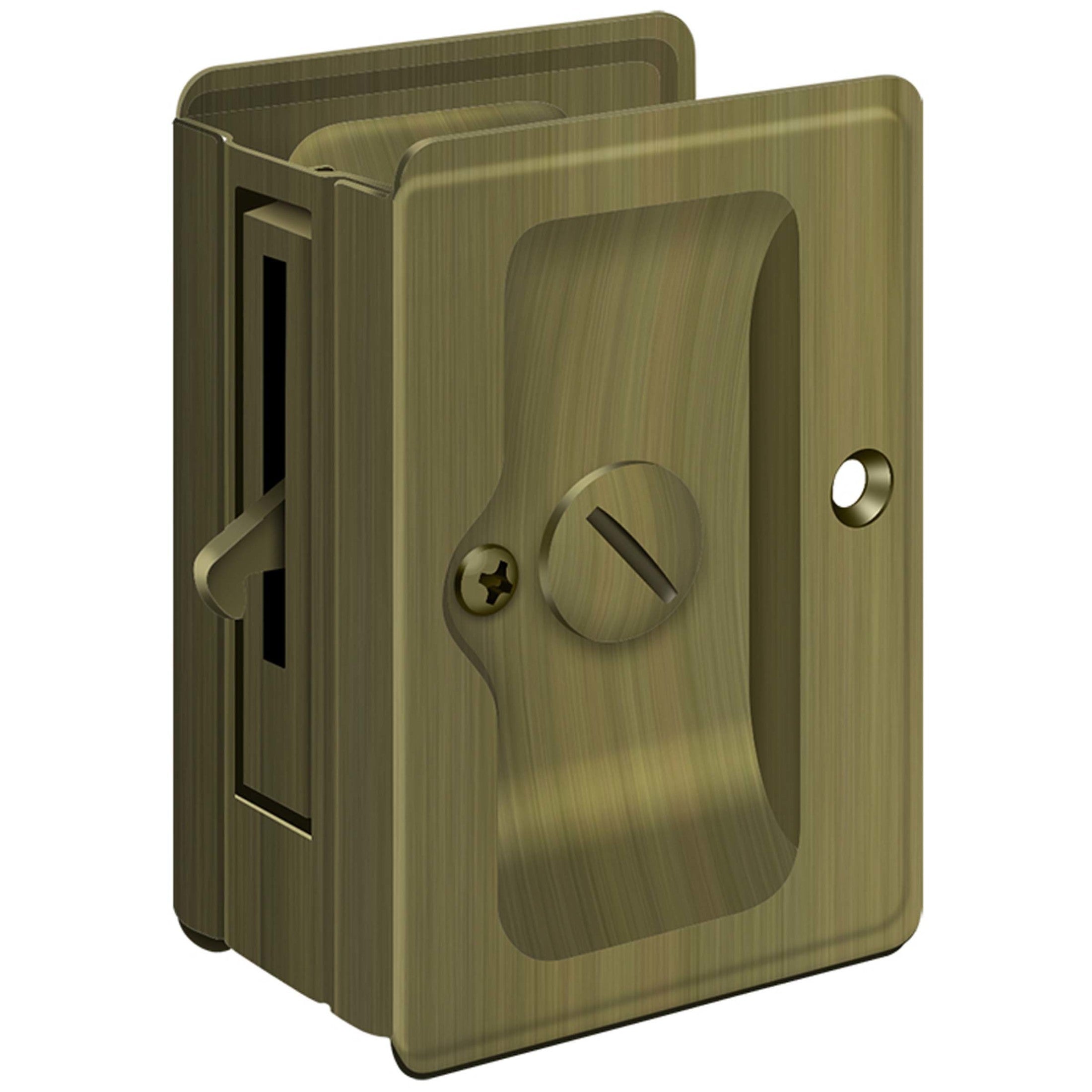 Deltana SDLA325U5 Adjustable 3 1/4-Inch x 2 1/4-Inch Privacy HD Pocket Locks