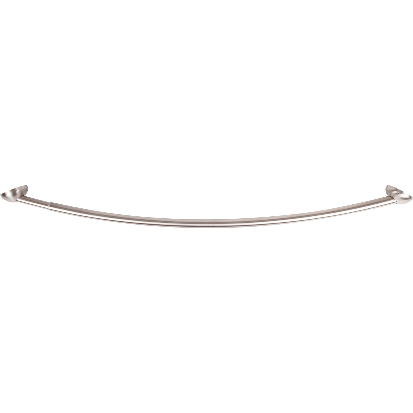 Stone Harbor Hardware Adjustable Curved Shower Rod, 45" to 72", Satin Stainless Steel