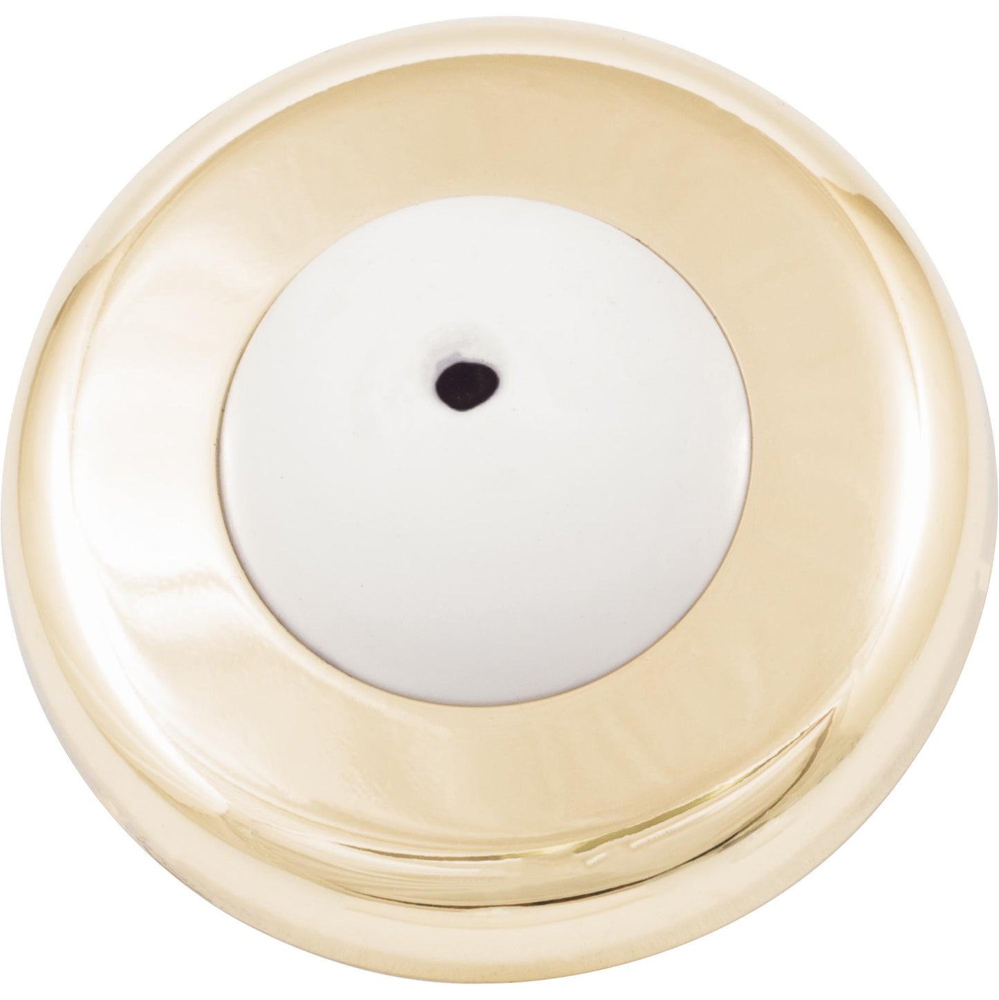 Stone Harbor Hardware Convex Wall Door Stop, 2-1/4 Inches, Polished Brass