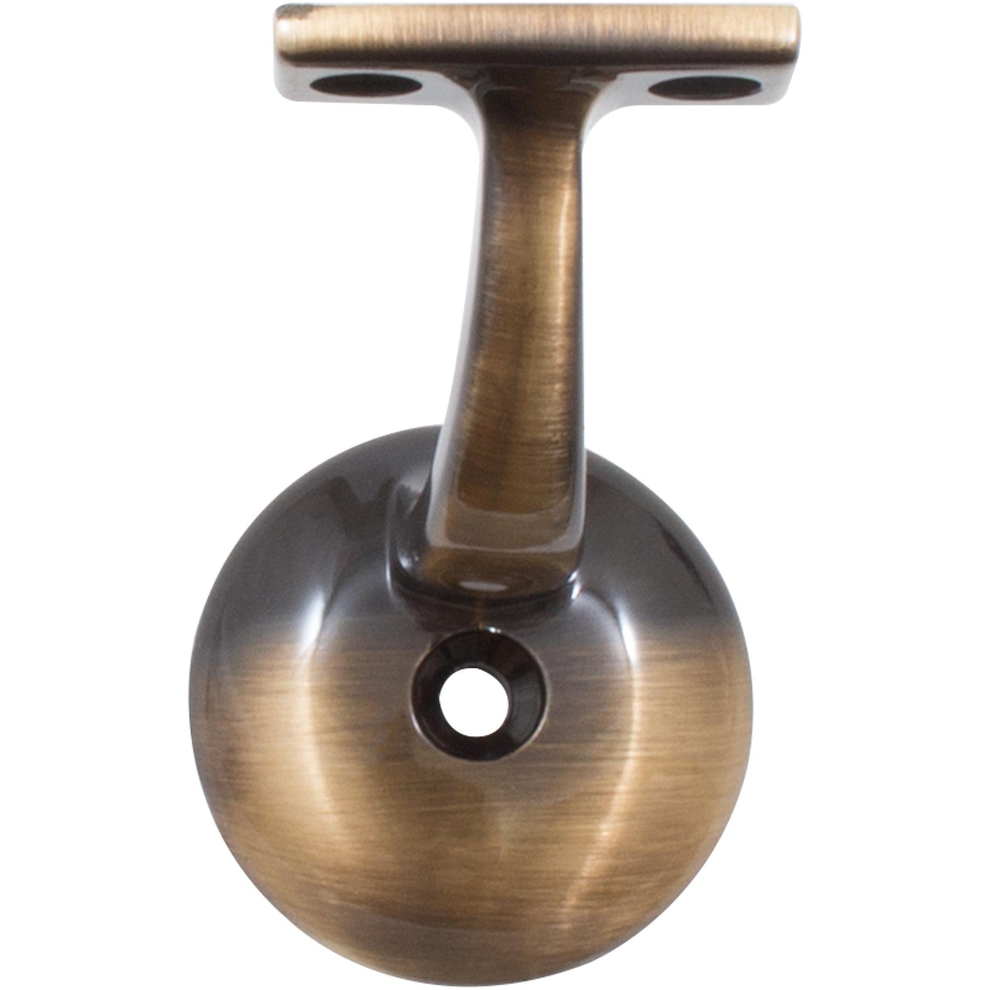 Stone Harbor Hardware Heavy-Duty Round Handrail Bracket, Antique Brass