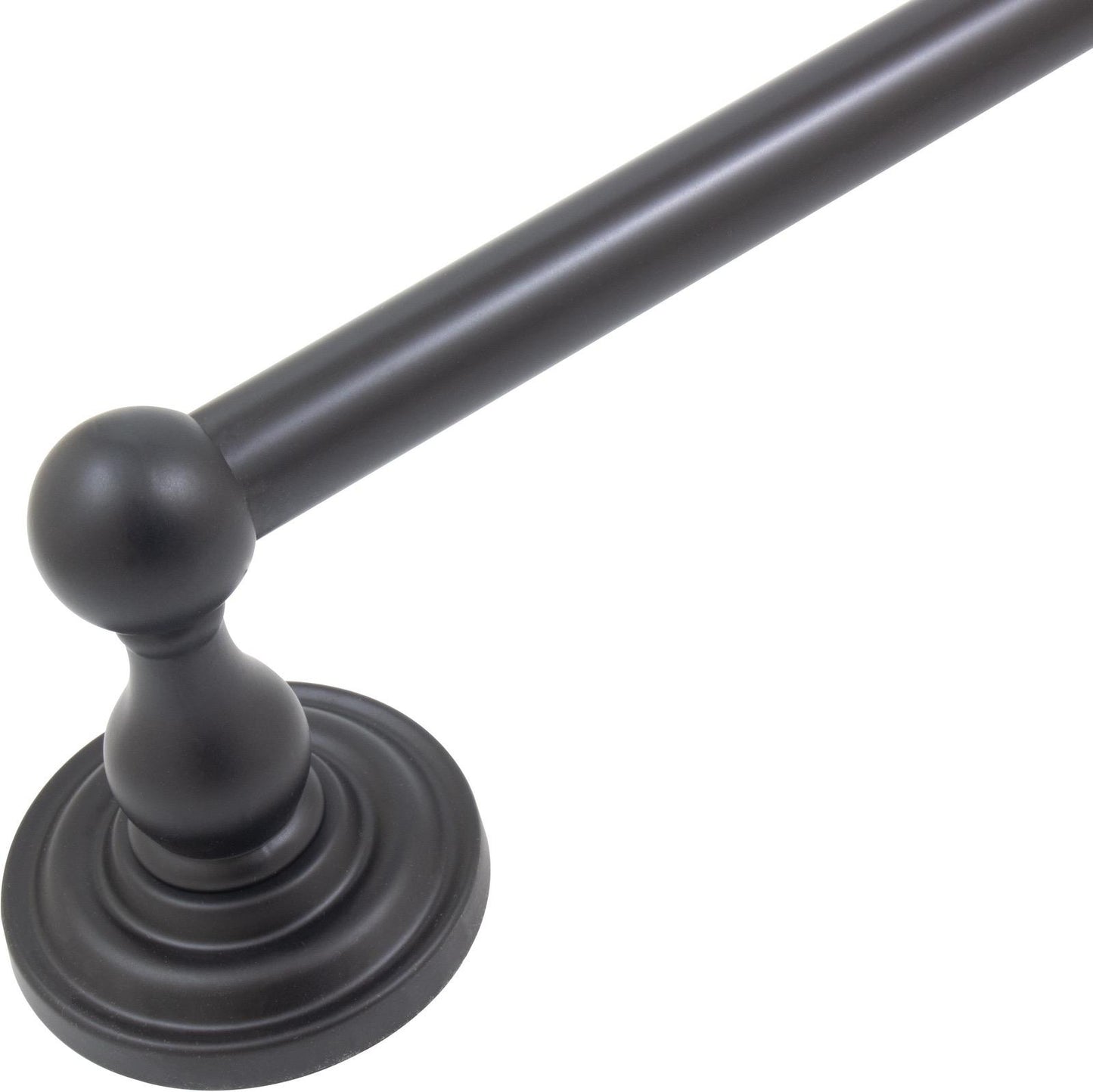 Stone Harbor Hardware Charlotte Towel Bar, 24 Inches, Matte Black