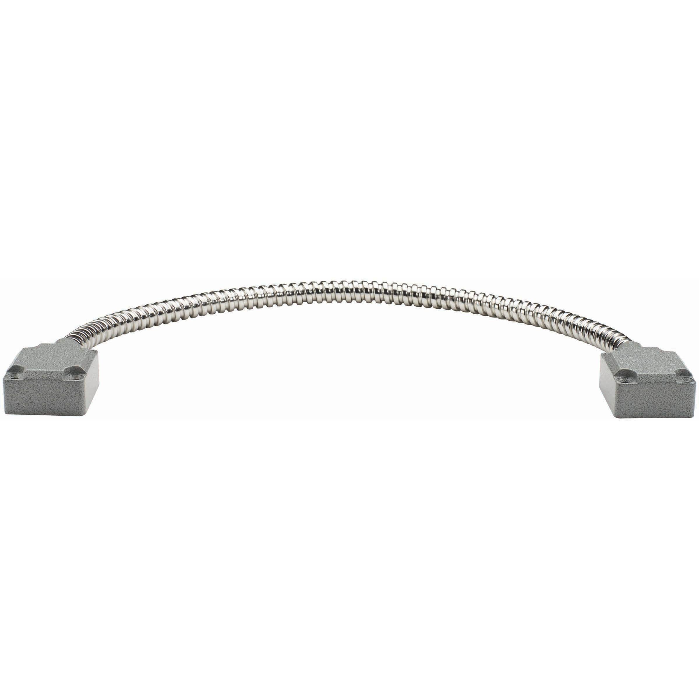 DL-2 18" Armored Door Loop with Metal End Caps- Satin Aluminum