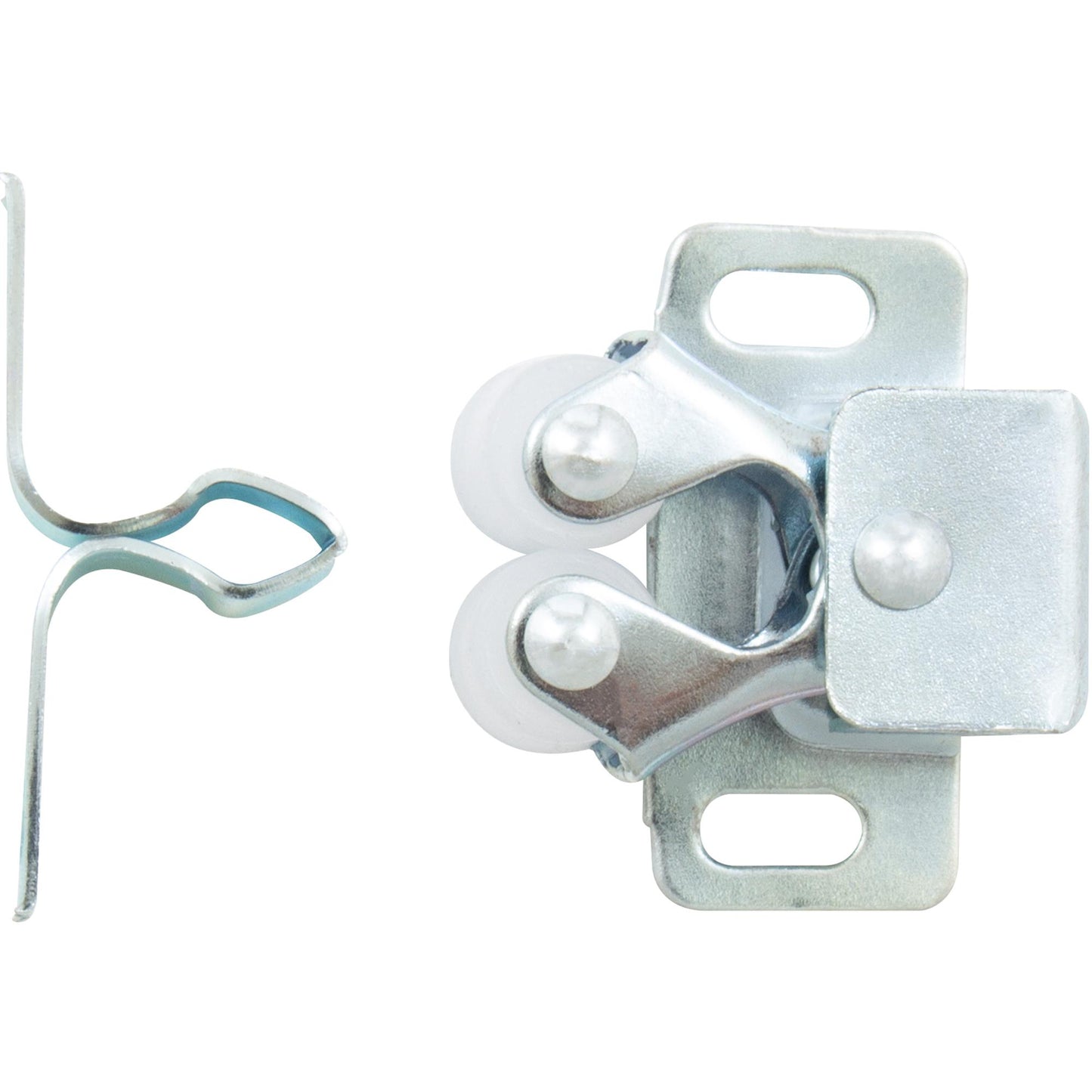 Stone Harbor Hardware Double Roller Catch, Male, Satin Aluminum