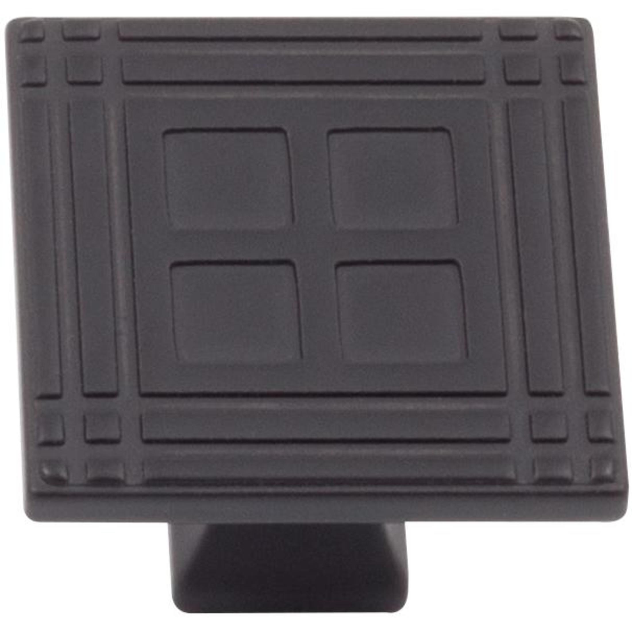 Arts & Crafts Square Cabinet Knob