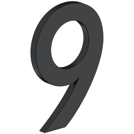 House Number 9 with Risers (B Series) - Matte Black