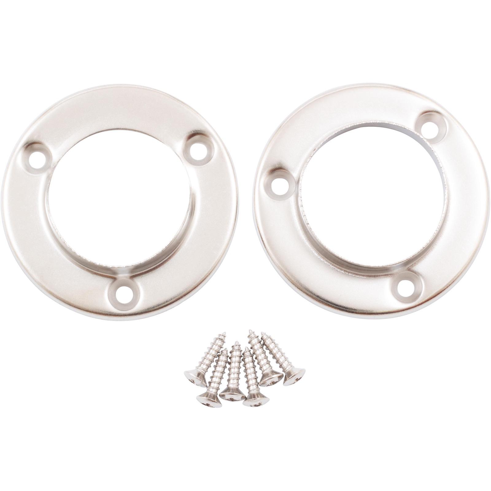 Stone Harbor Hardware Pole Sockets, Fits Poles up to 1-3/8" Diameter, Satin Nickel