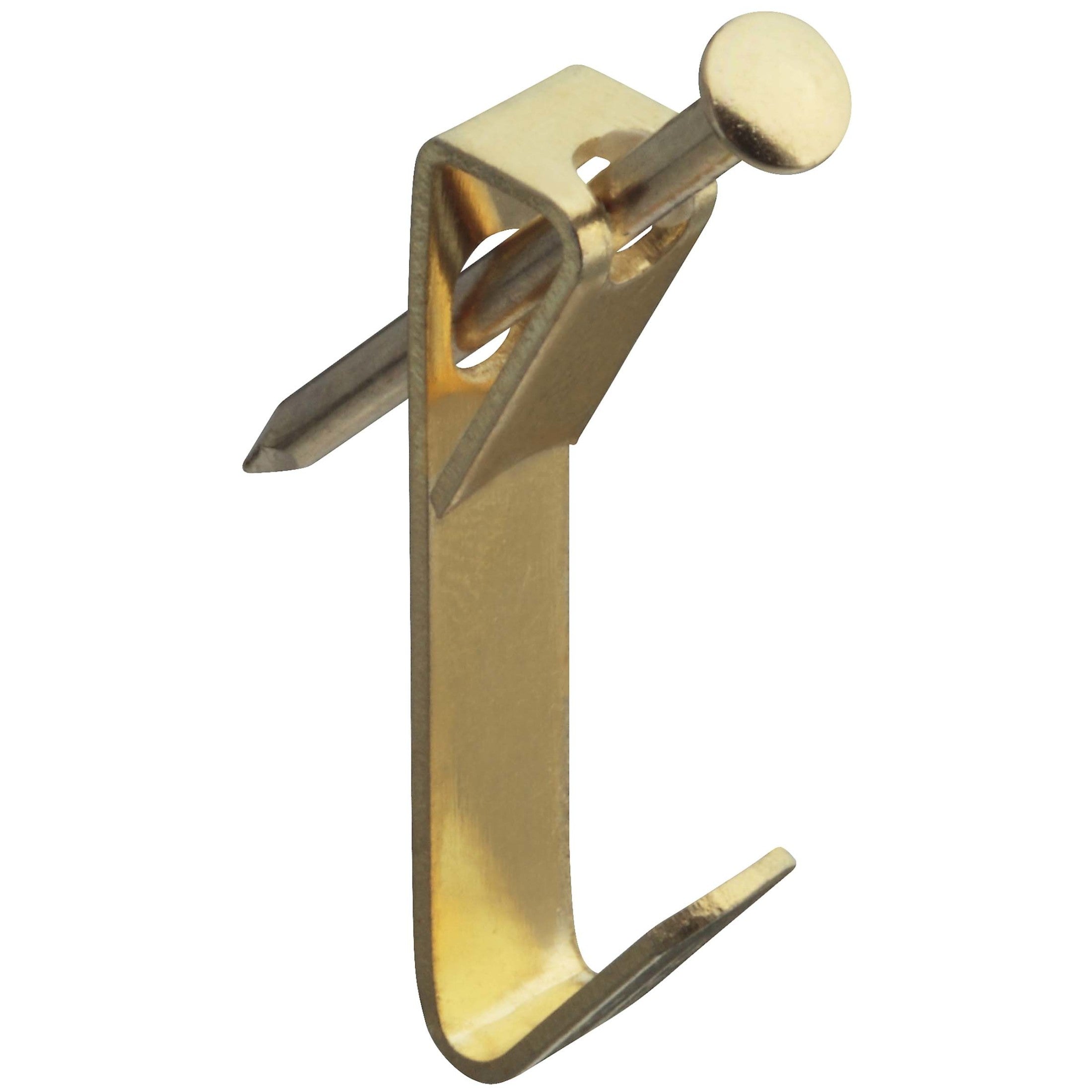 National Hardware - N260-042 V2530-50 Picture Hangers with 50 lb. Weight Capacity- Brass, 4 pack